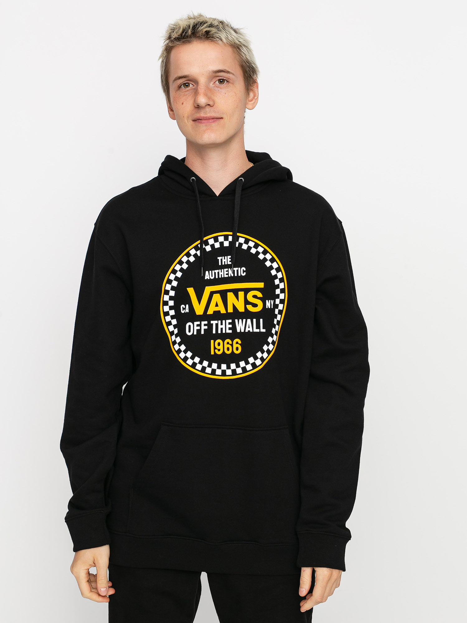 Mikina s kapucí Vans Checker 66 HD (black)