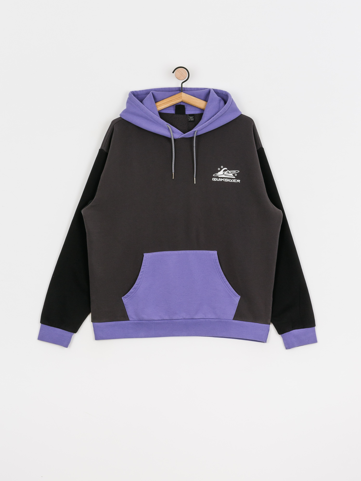 Mikina s kapucí Quiksilver Heritage Midori Blanka HD (tarmac)