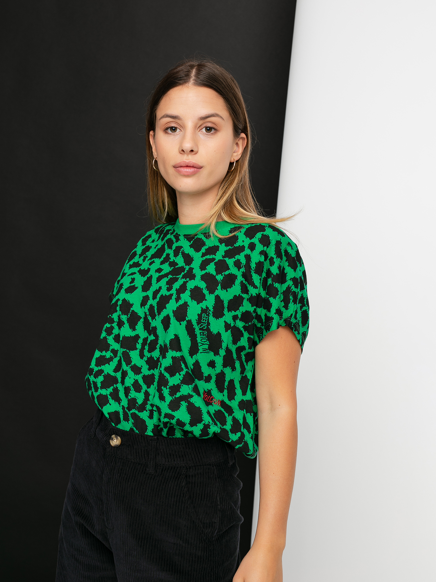 Tričko Volcom Greenfuzz Wmn (scaromatic green)