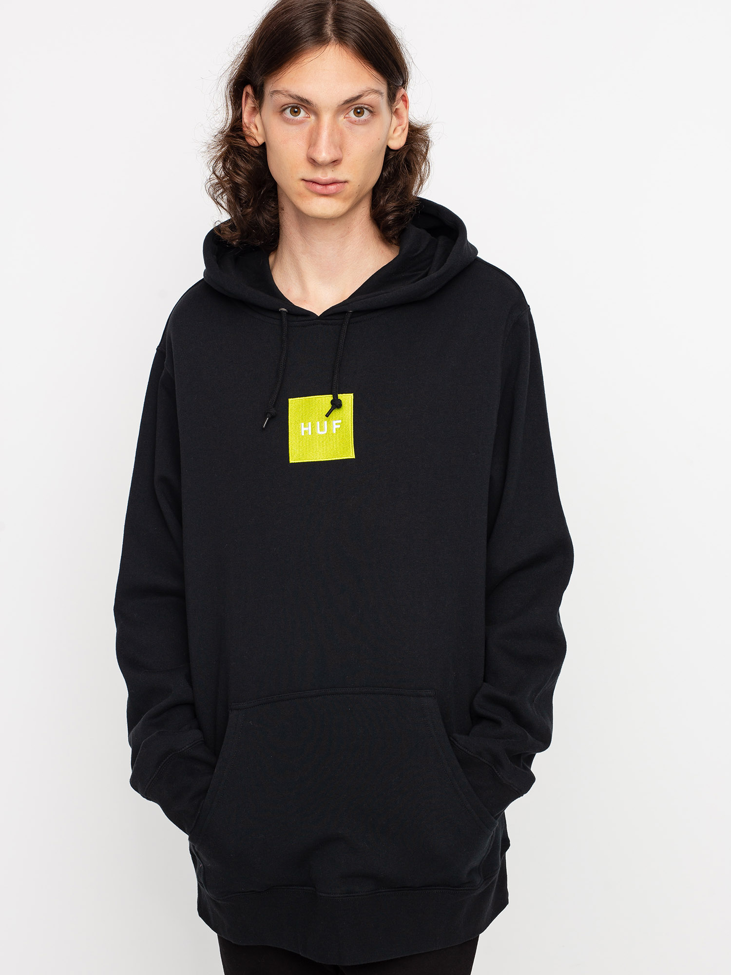 Mikina HUF Box Logo HD (black)