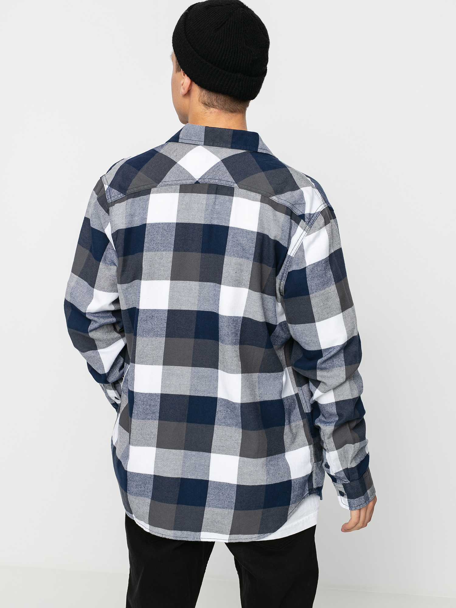Košile Vans Box Flannel (white/dress blues)