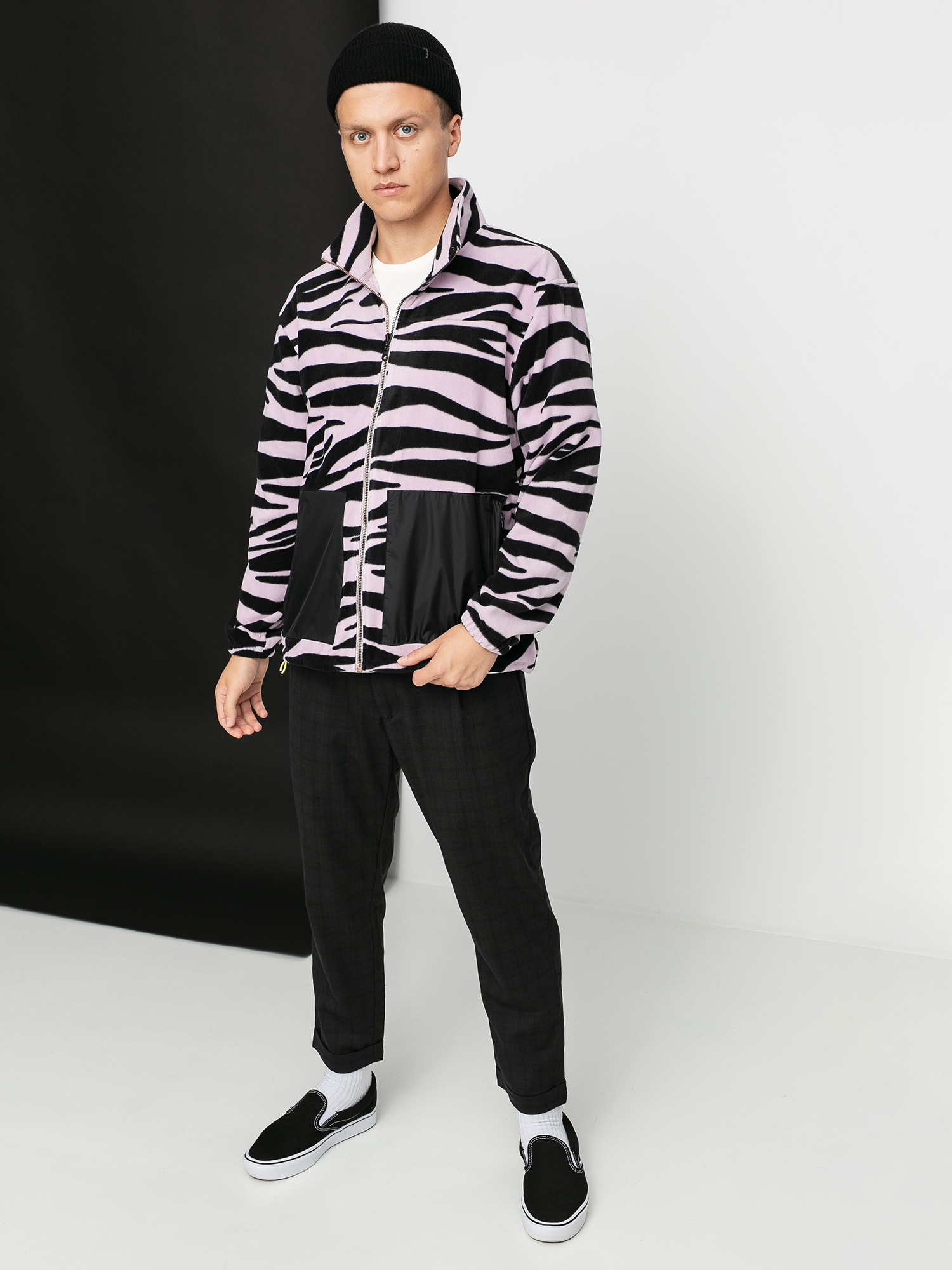 Mikina Levi's® Skate Zip Mock Neck (zircon lavender frost)