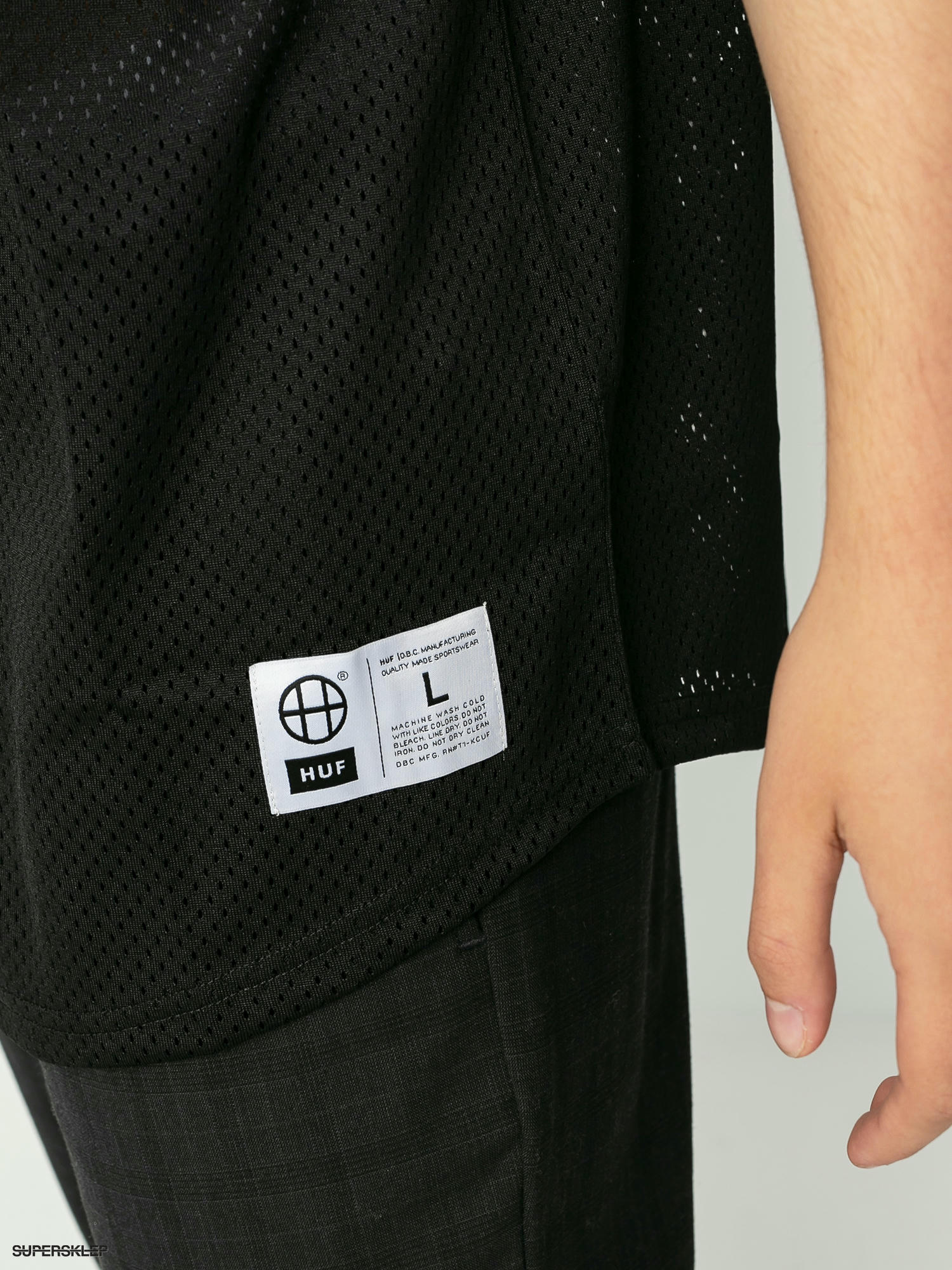 HUF Harlem Black Baseball Jersey