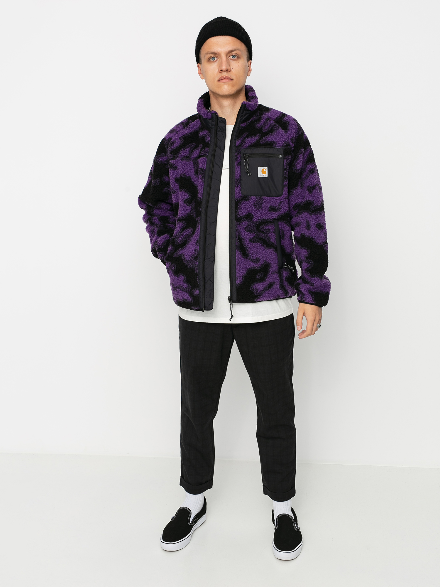 Bunda Carhartt WIP Prentis Liner (camo blur/purple)