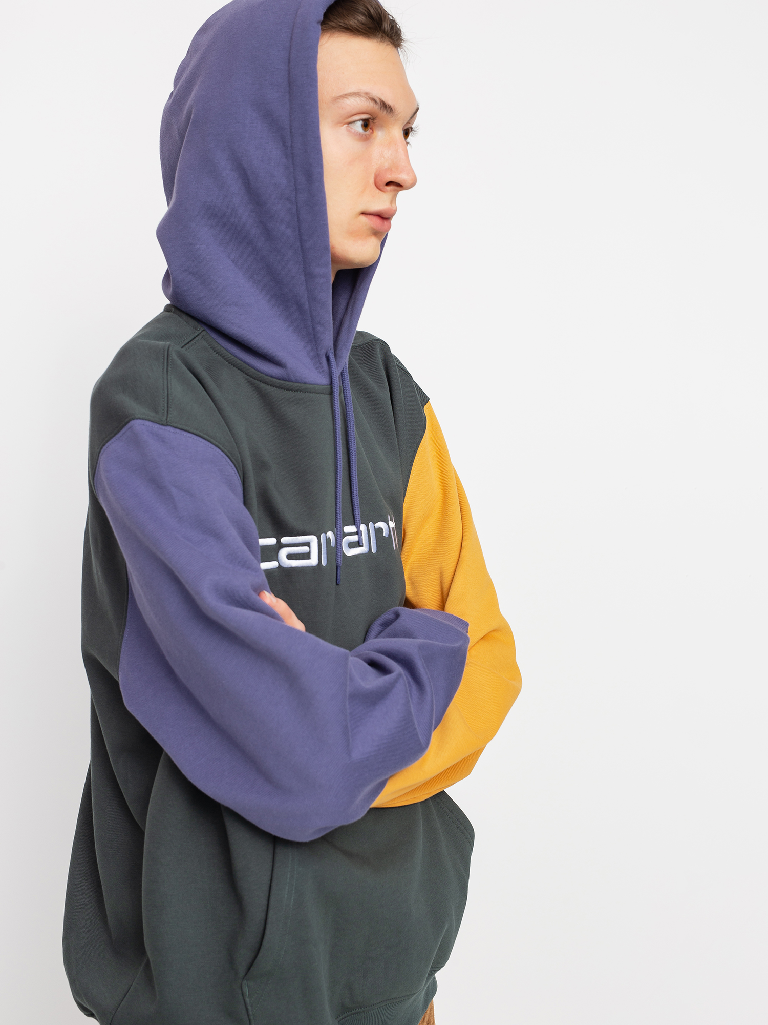 Mikina s kapucí Carhartt WIP Carhartt Tricol HD (dark teal)