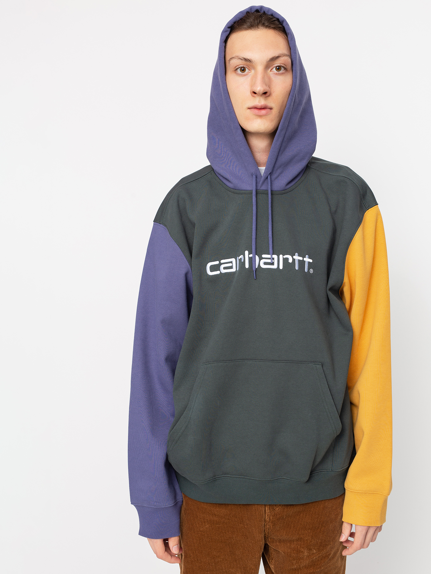 Mikina s kapucí Carhartt WIP Carhartt Tricol HD (dark teal)