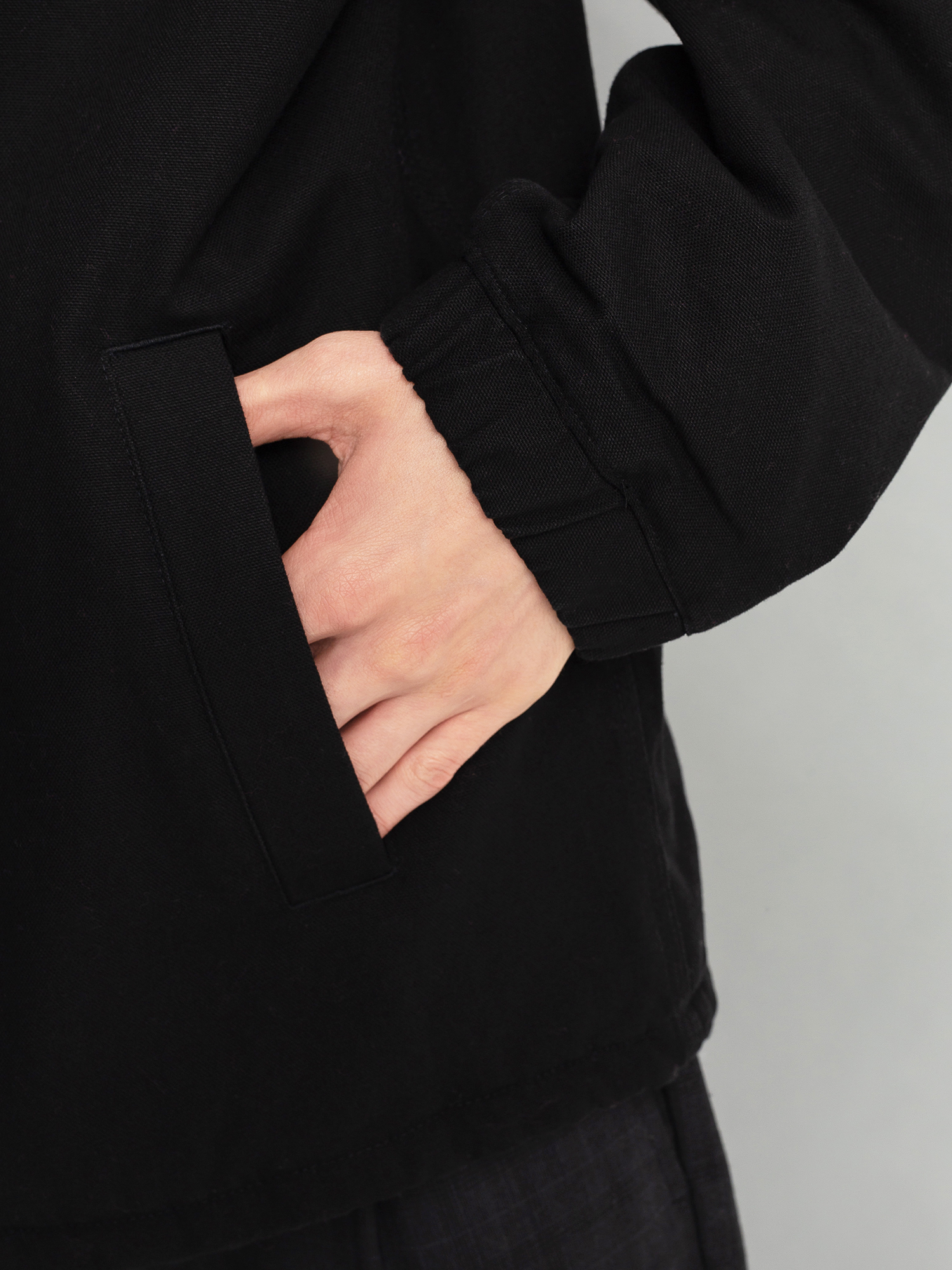 Bunda Carhartt WIP Canvas Coach (black/white)