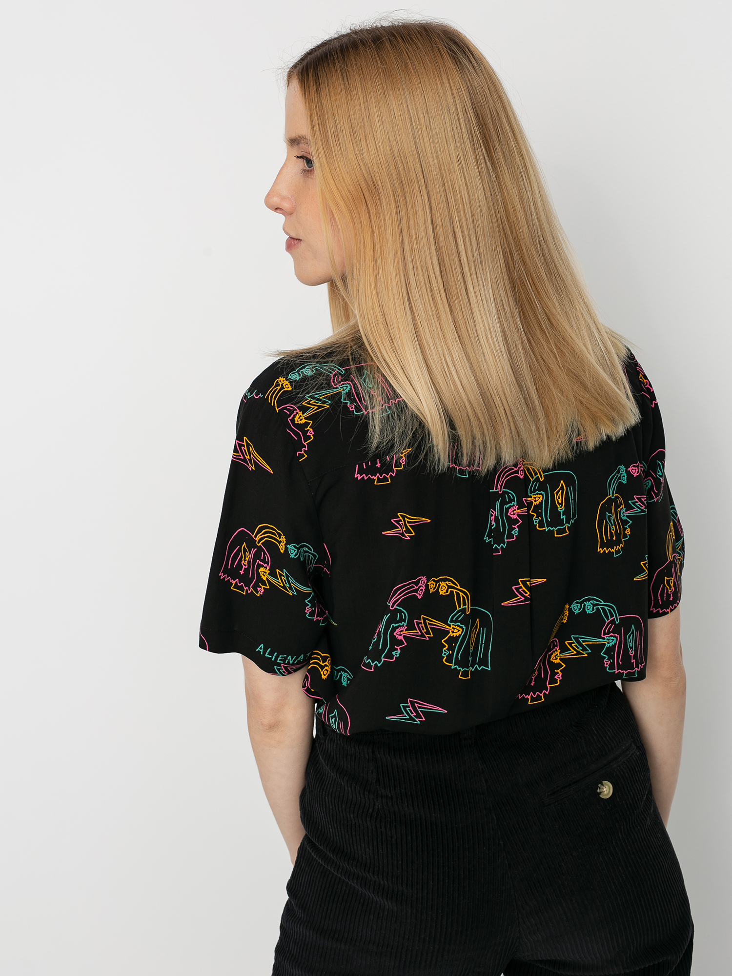 Košile Volcom Ozzy Alien Wmn (black)