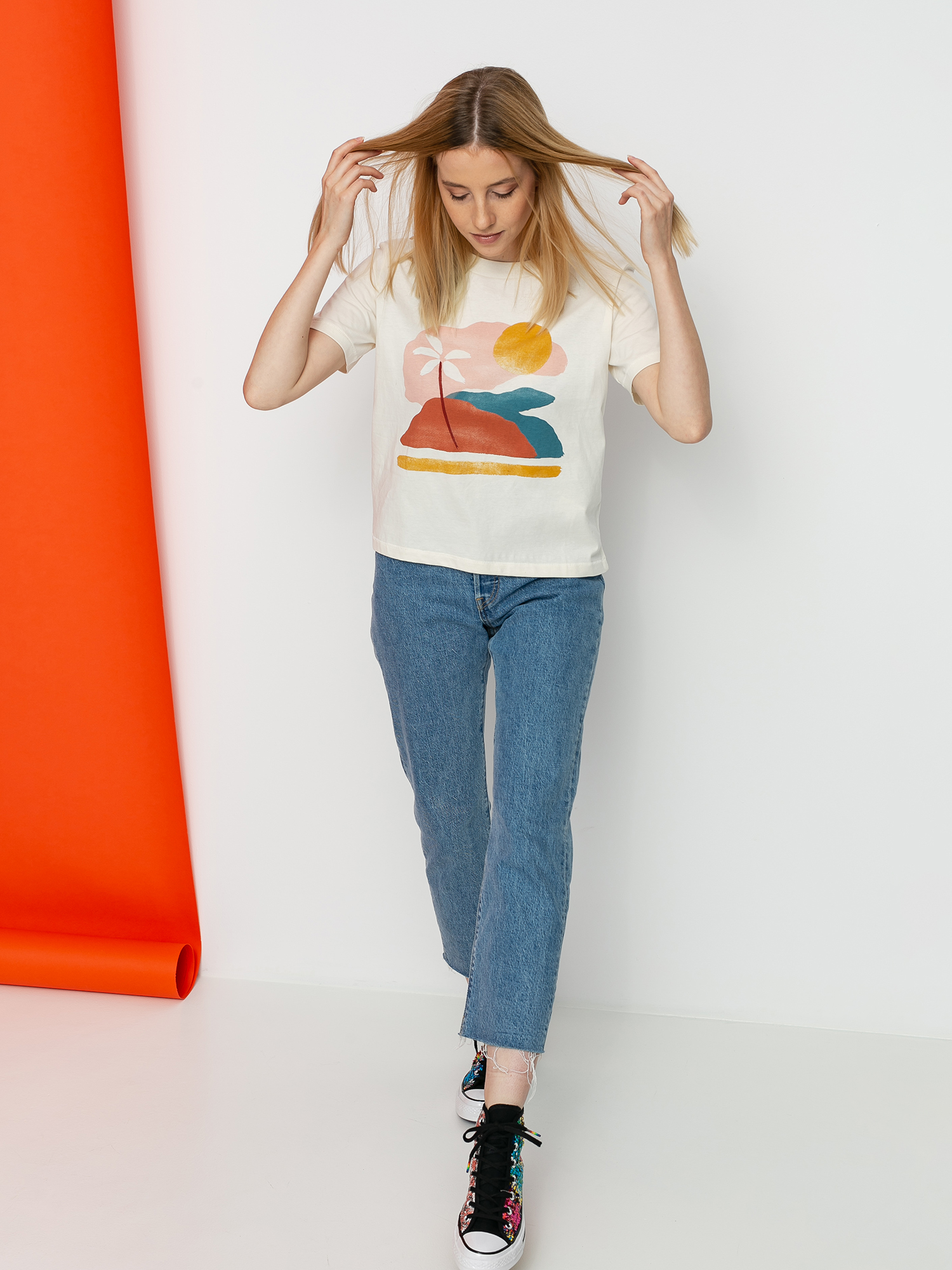 Tričko Billabong Paint The Sky Wmn (cool wip)