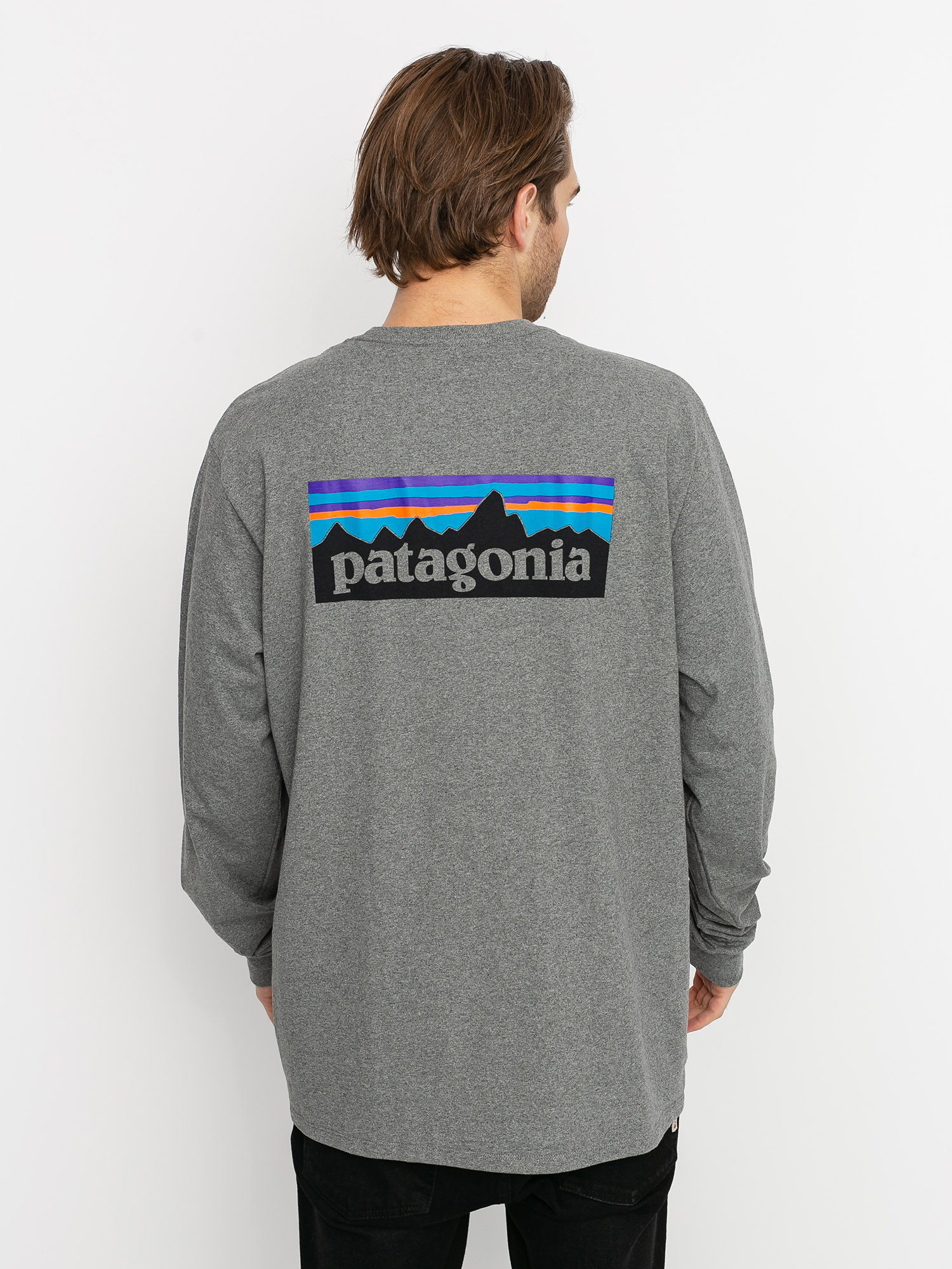 Triko Patagonia P 6 Logo Responsibili (gravel heather)