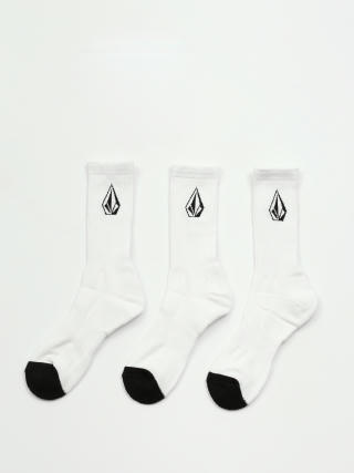 Ponožky Volcom Full Stone Sock 3Pk (white)