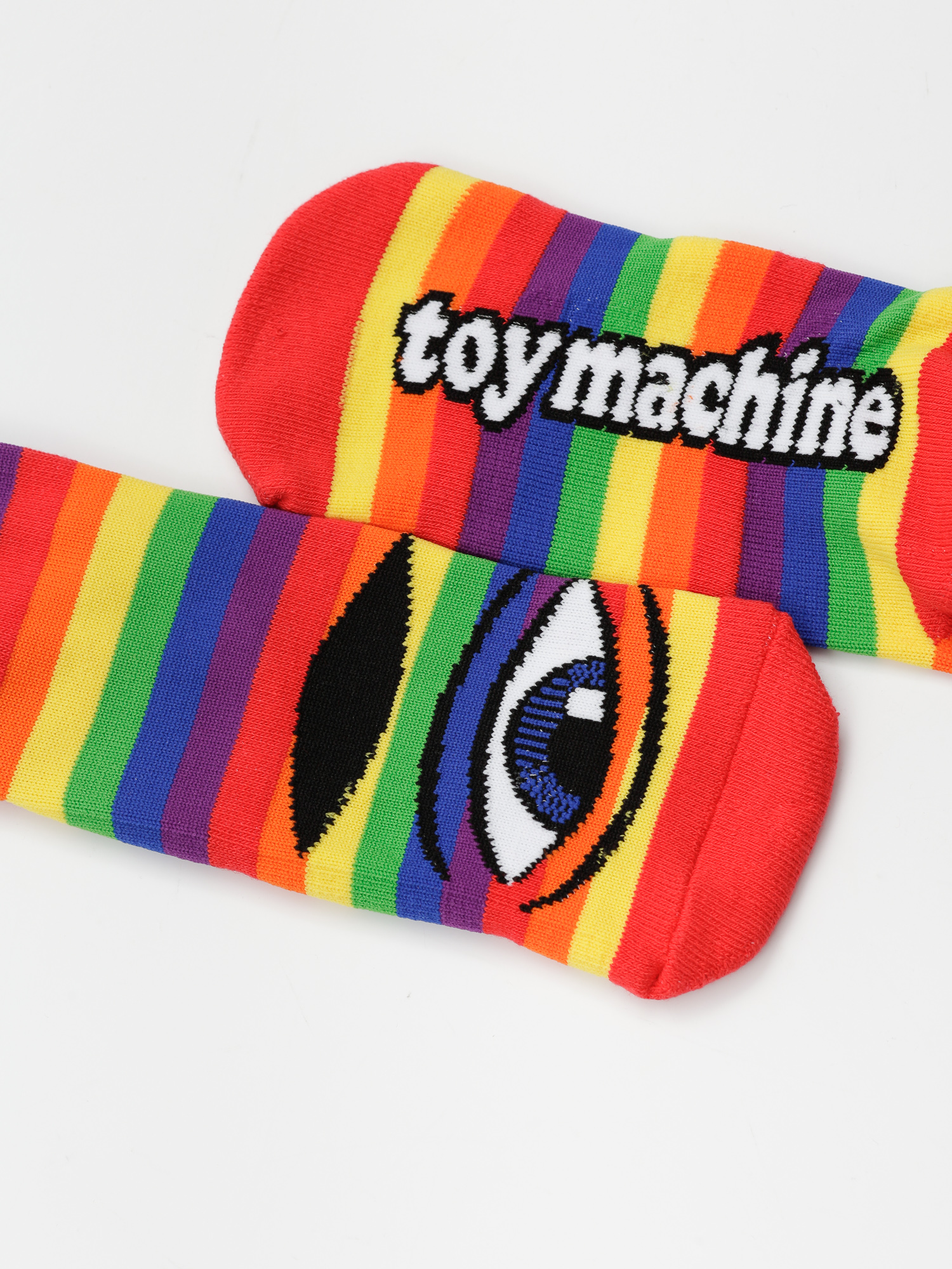 Ponožky Toy Machine Sect Eye (rainbow stripe)