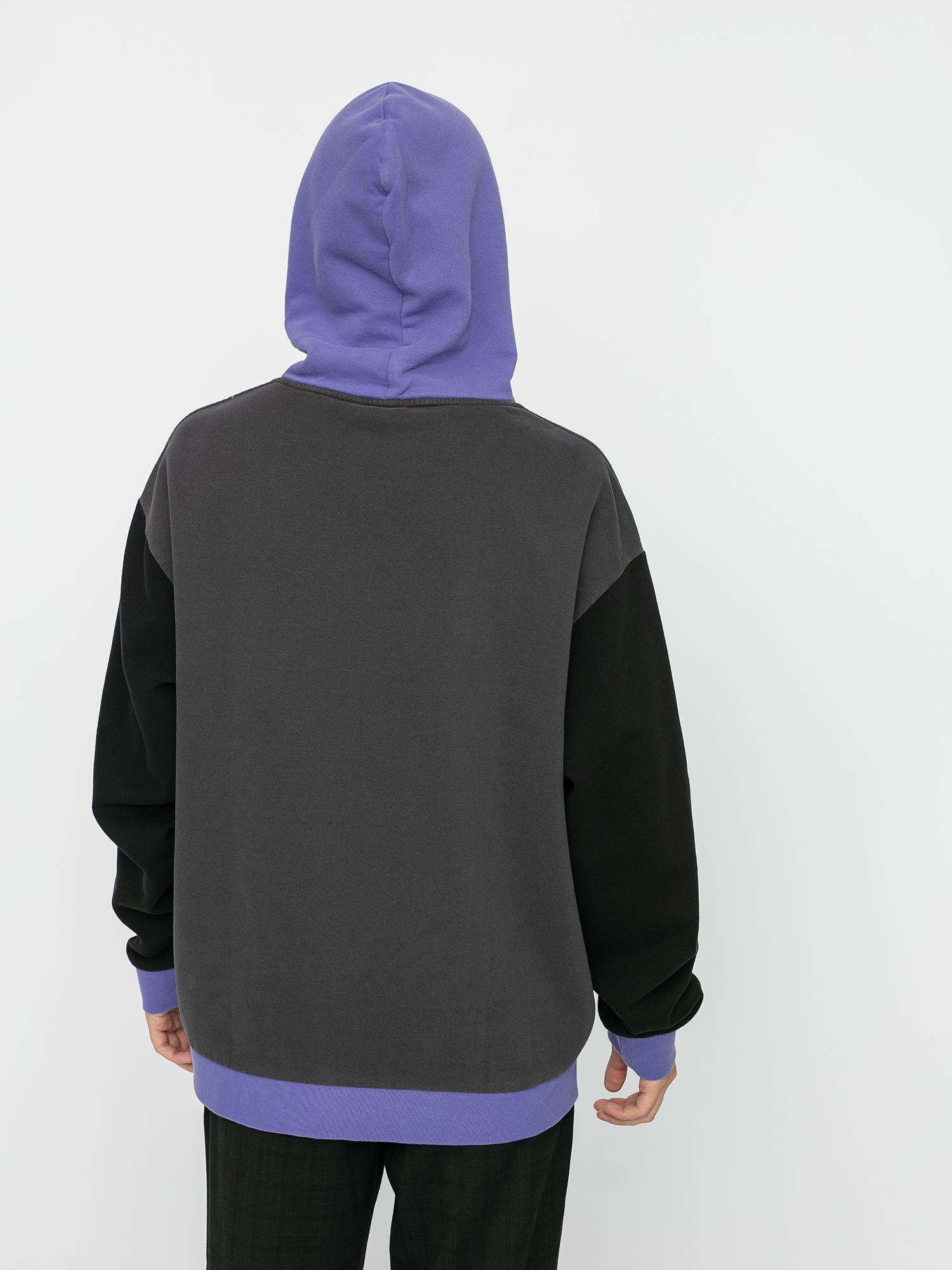 Mikina s kapucí Quiksilver Heritage Midori Blanka HD (tarmac)