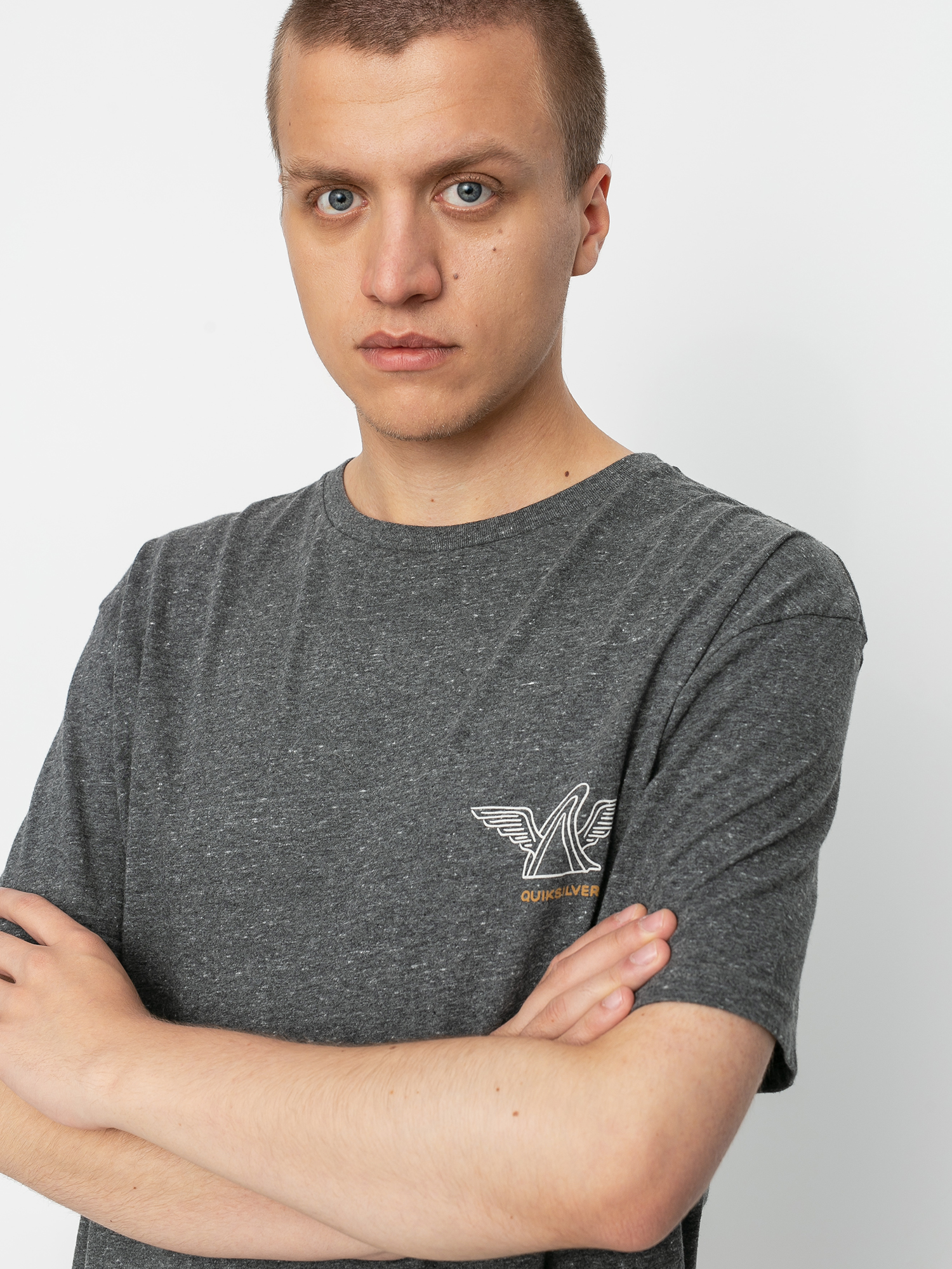 Tričko Quiksilver Quik Local Shaper (charcoal heather)