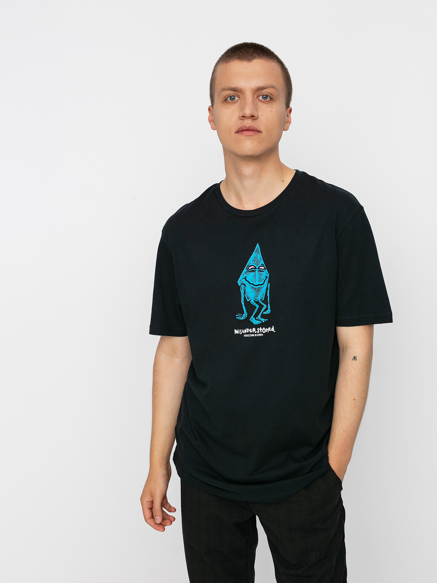 Tričko Volcom Misunderstoned Bsc (black)