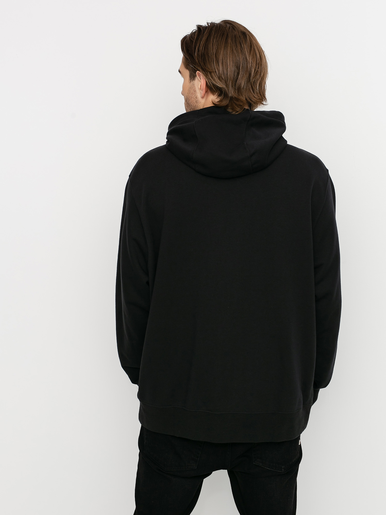 Mikina s kapucí Nike Sportswear Club FT ZHD (black/black/white)