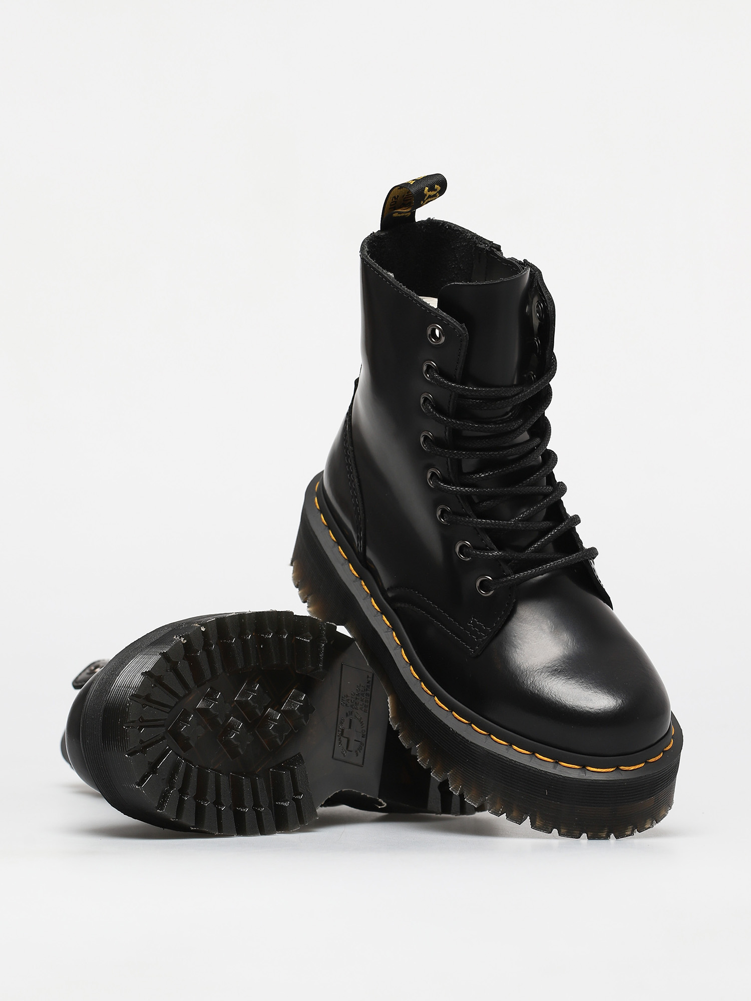 Boty Dr. Martens Jadon (polished smooth black)