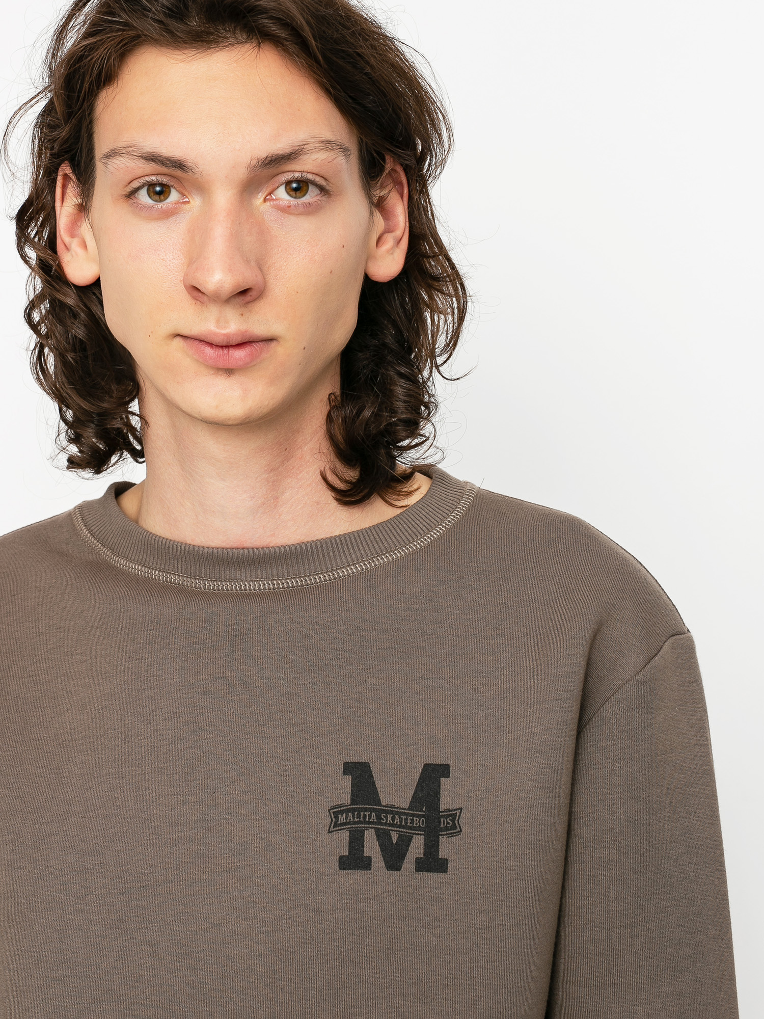 Mikina Malita Logo (brown)