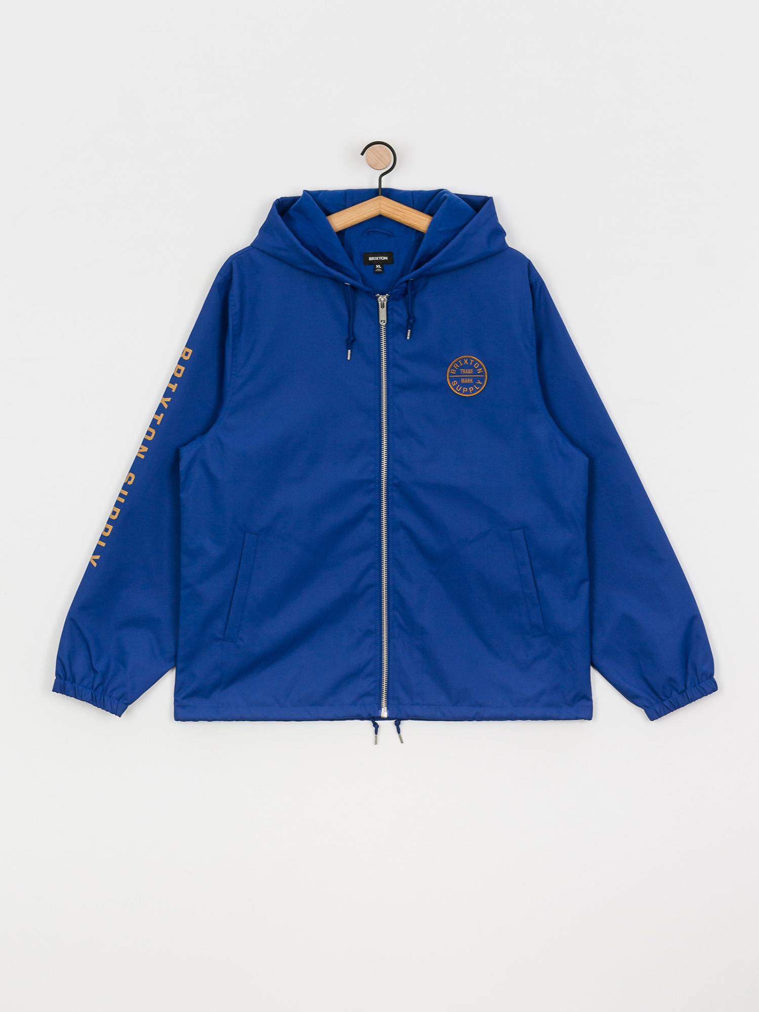 Bunda Brixton Bluza z kapturem Claxton Oath ZHD (mineral blue)