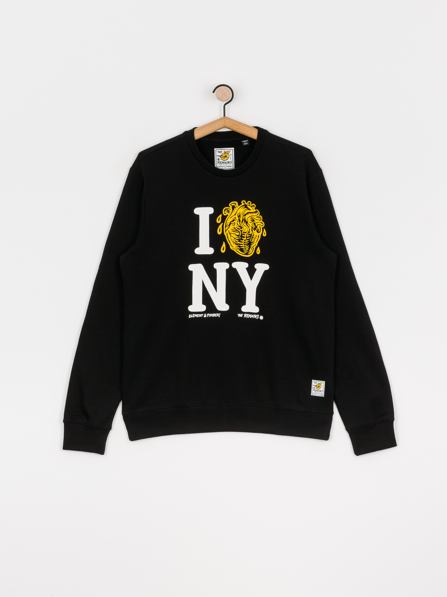 Mikina Element I Heart Crew (flint black)