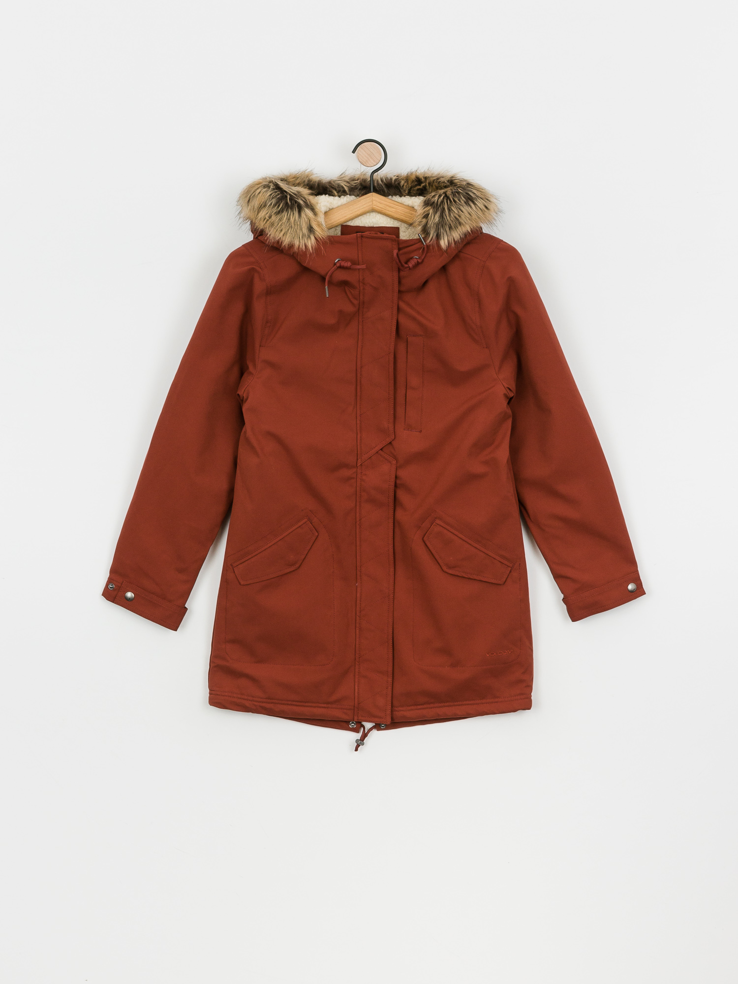 Bunda Volcom Less Is More 5K Parka Wmn (brick)