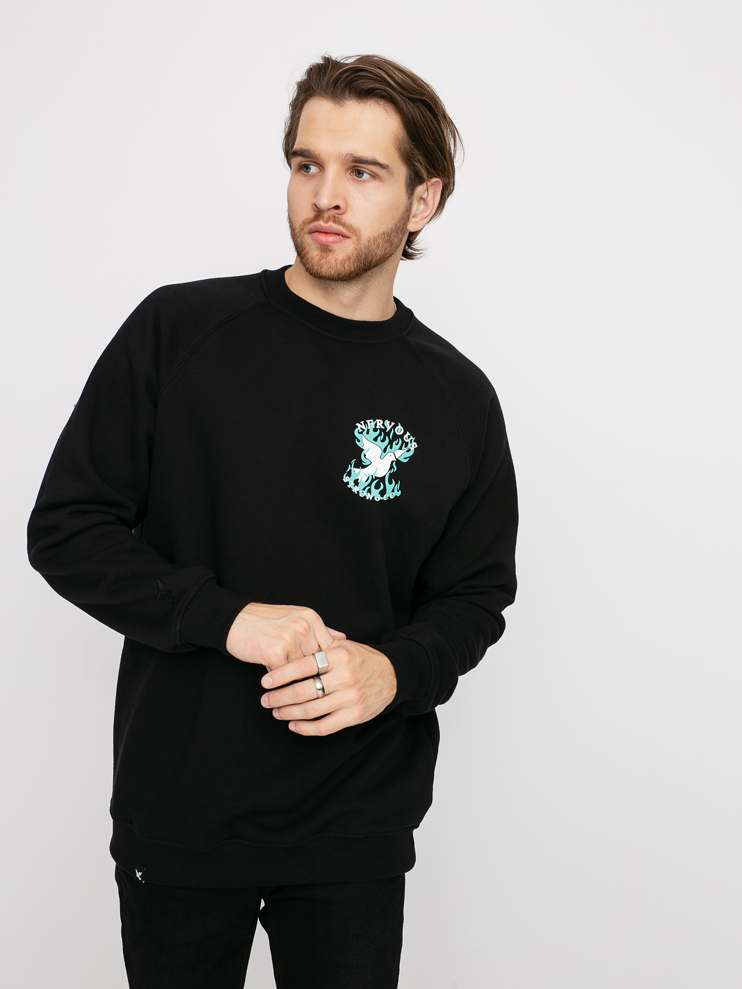 Mikina Nervous Reglan Fire (black)