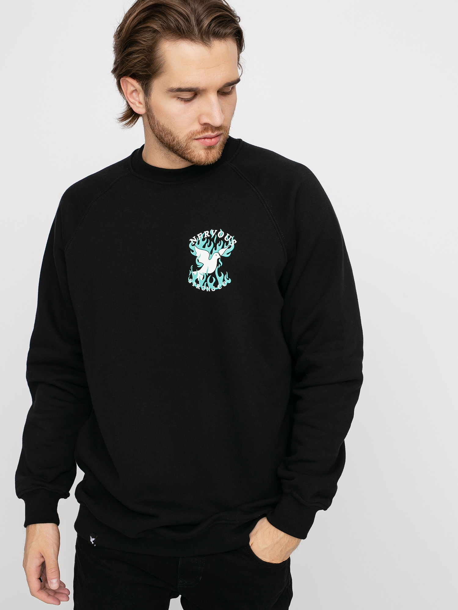 Mikina Nervous Reglan Fire (black)