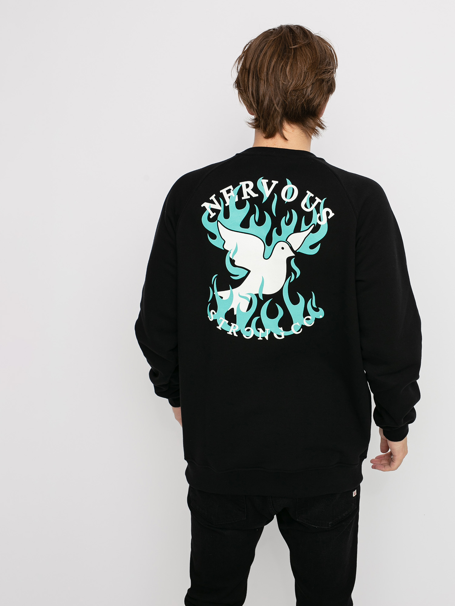 Mikina Nervous Reglan Fire (black)