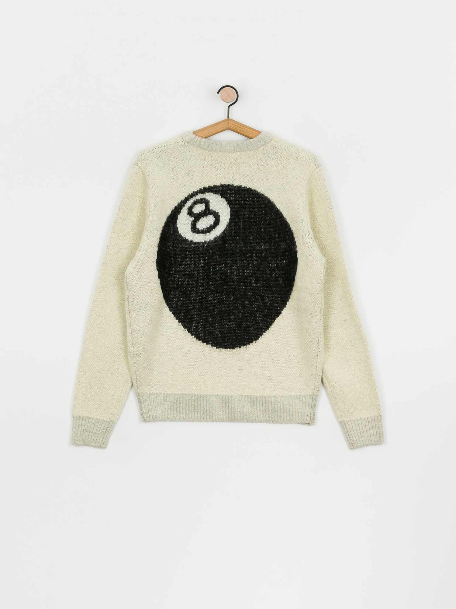 Svetr Stussy 8 Ball Heavy Brushed Mohair (cream)