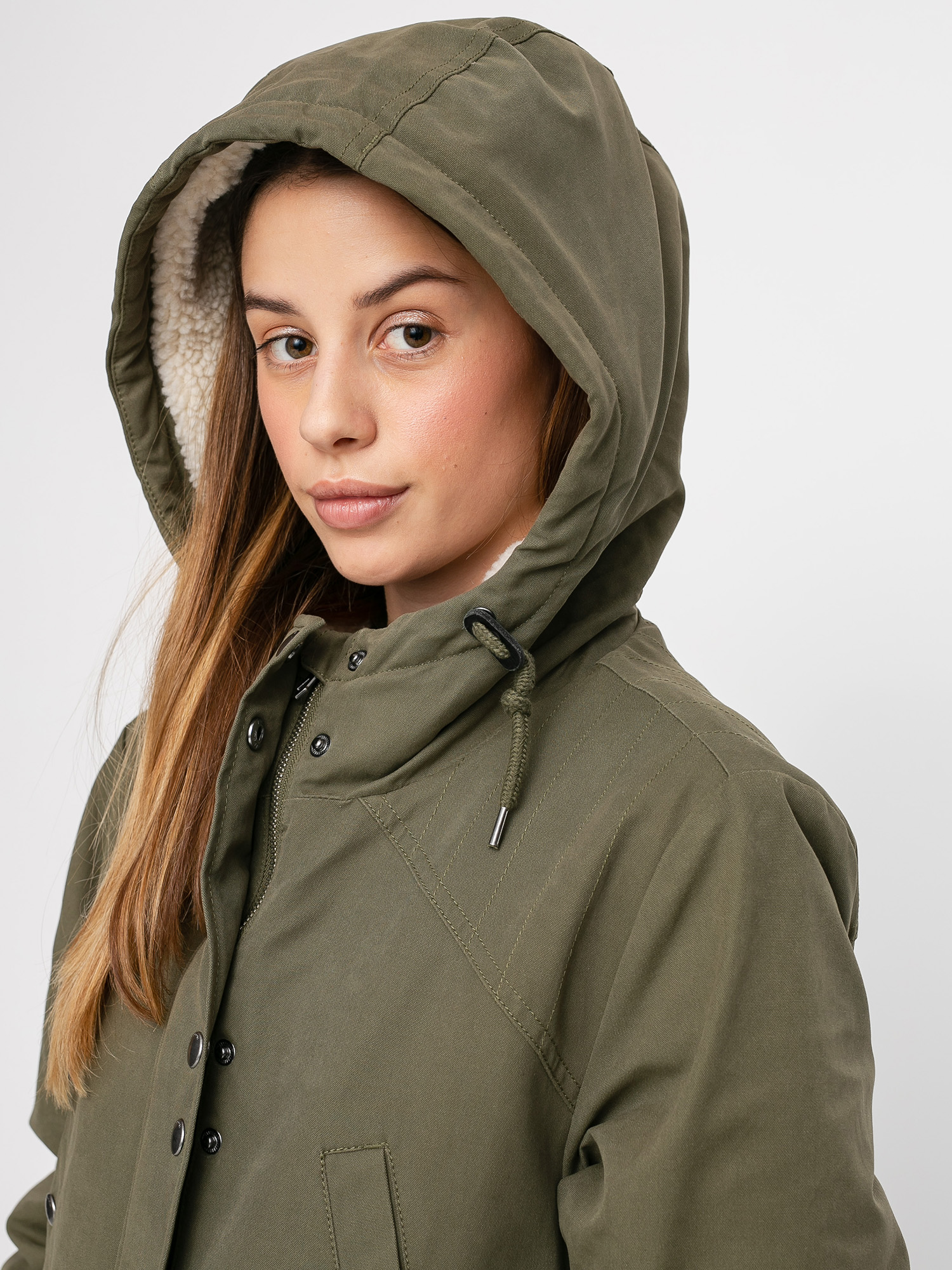 Bunda Volcom Walk On By 5K Parka Wmn (olive)