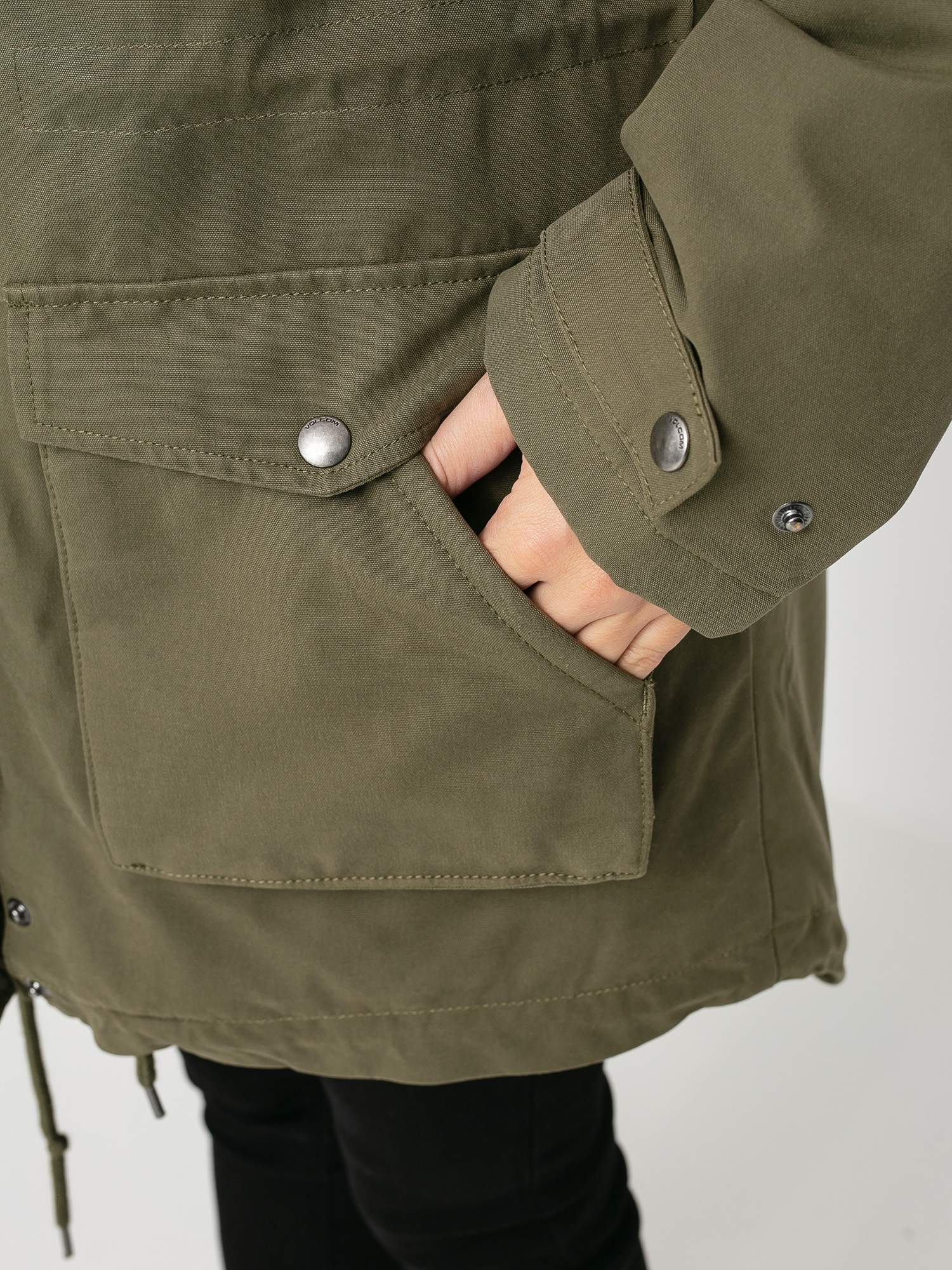 Bunda Volcom Walk On By 5K Parka Wmn (olive)