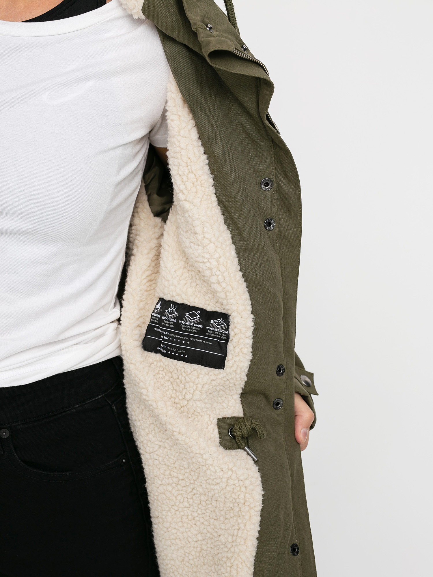 Bunda Volcom Walk On By 5K Parka Wmn (olive)