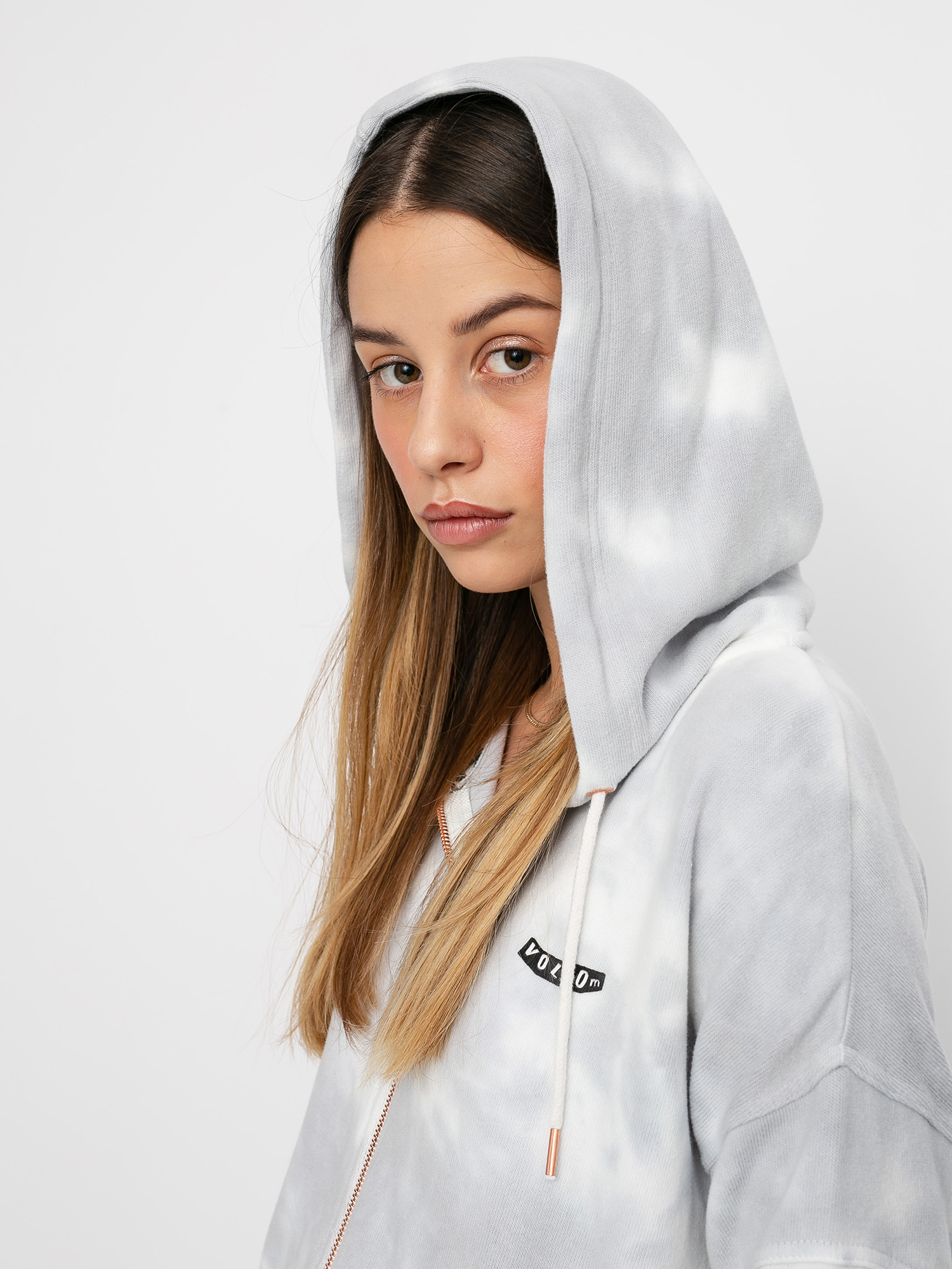 Mikina s kapucí Volcom Lil Zip HD Wmn (multi)