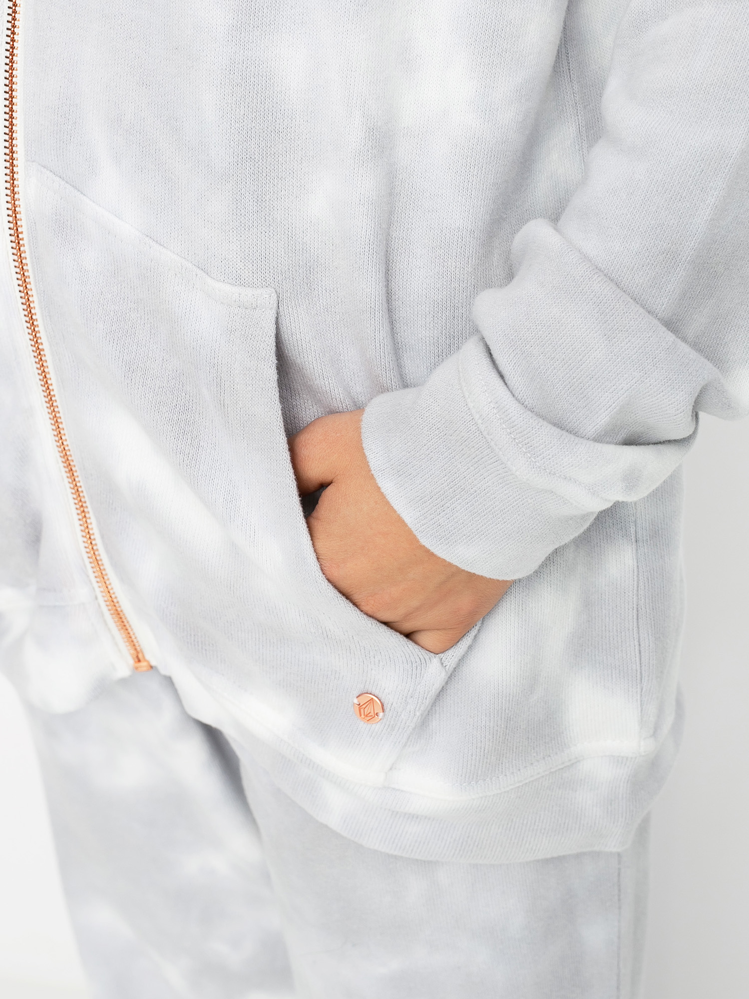 Mikina s kapucí Volcom Lil Zip HD Wmn (multi)