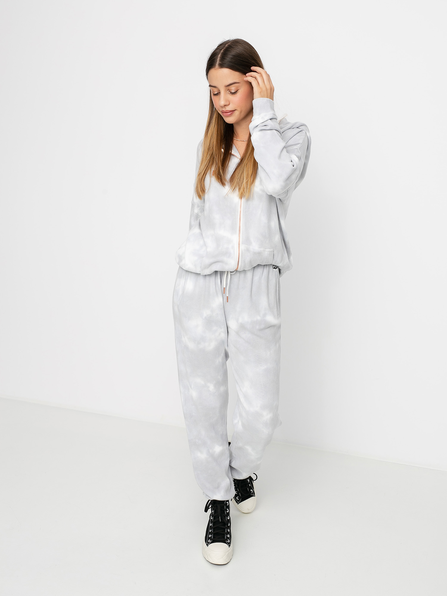 Mikina s kapucí Volcom Lil Zip HD Wmn (multi)