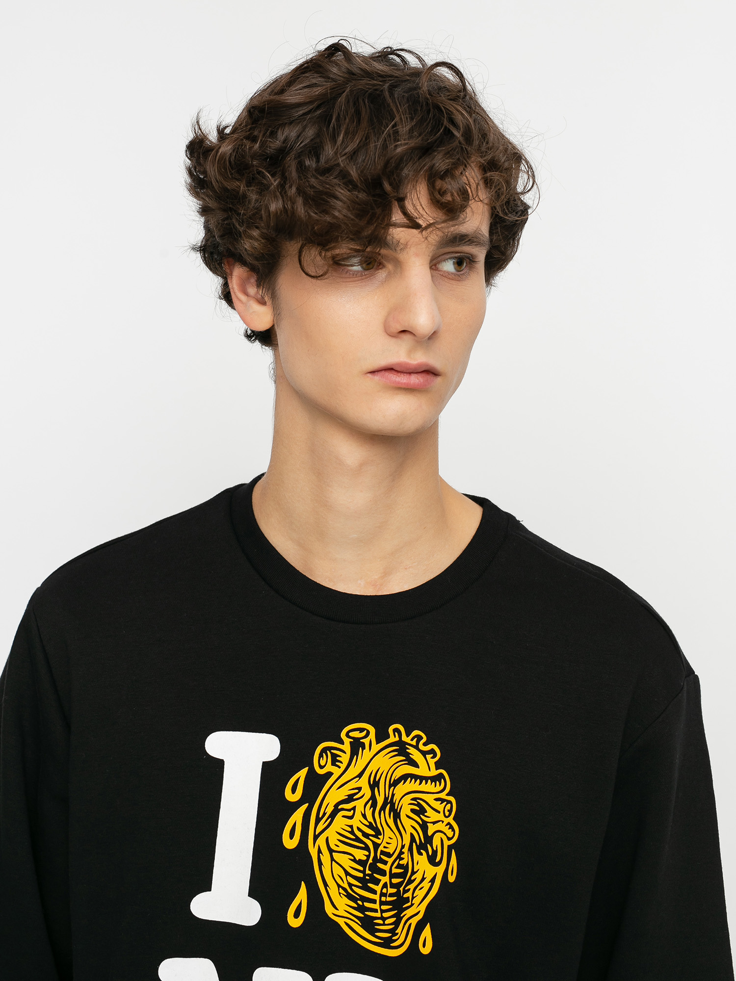 Mikina Element I Heart Crew (flint black)