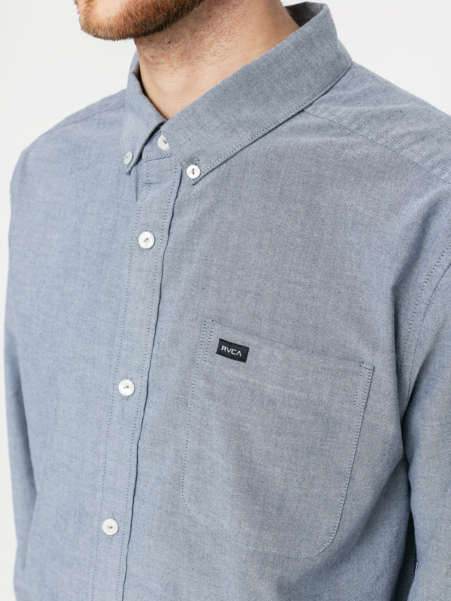 Košile RVCA Thatll Do Stretch Ls (distant blue)