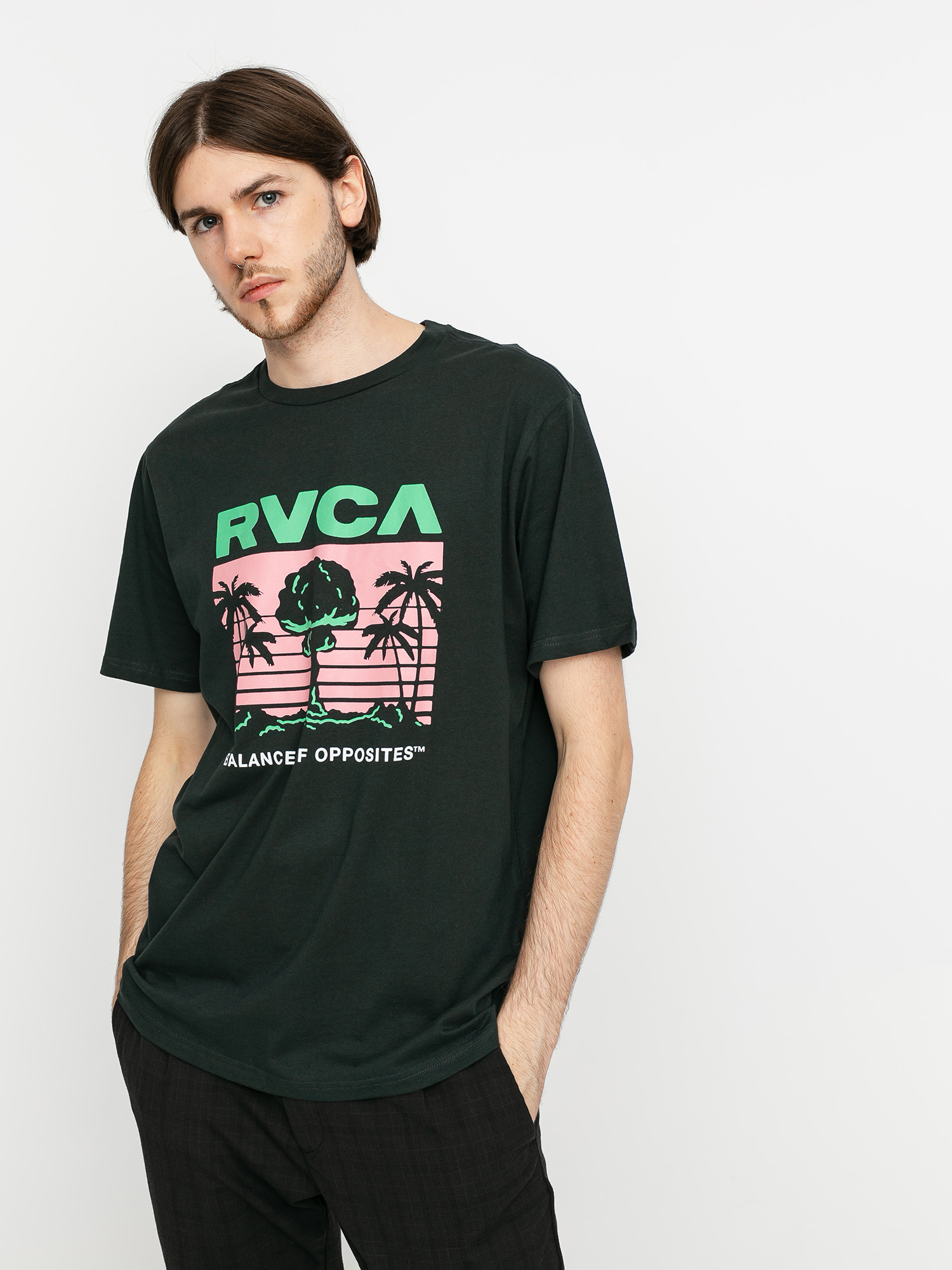 Tričko RVCA Nuclear Paradise (pirate black)