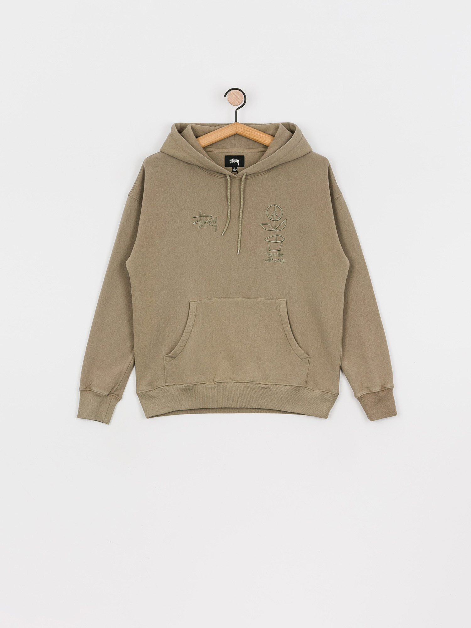 Mikina s kapucí Stussy Care HD Wmn (grey)