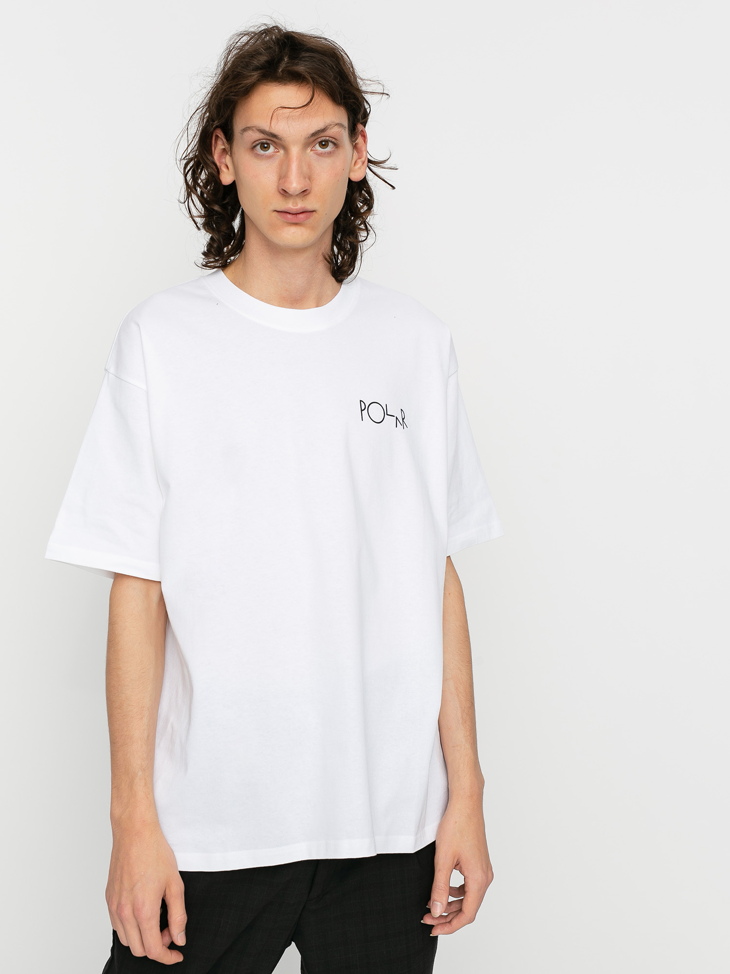 Tričko Polar Skate Stroke Logo (white)