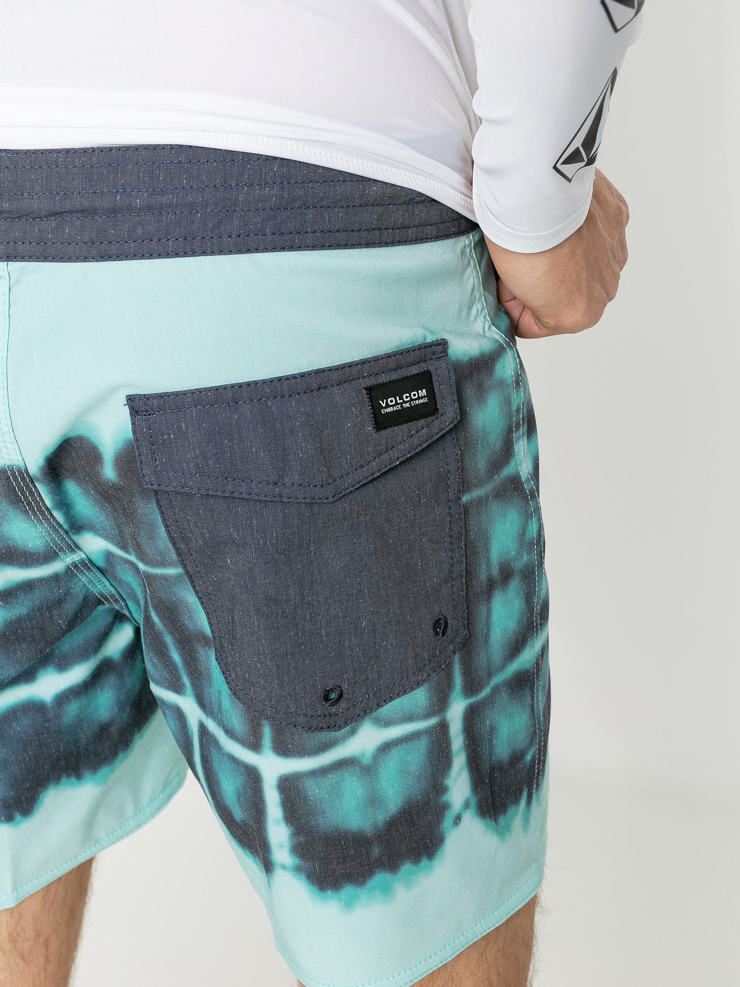 Plážové kraťasy Volcom Trip Trip Stoney (mysto green)