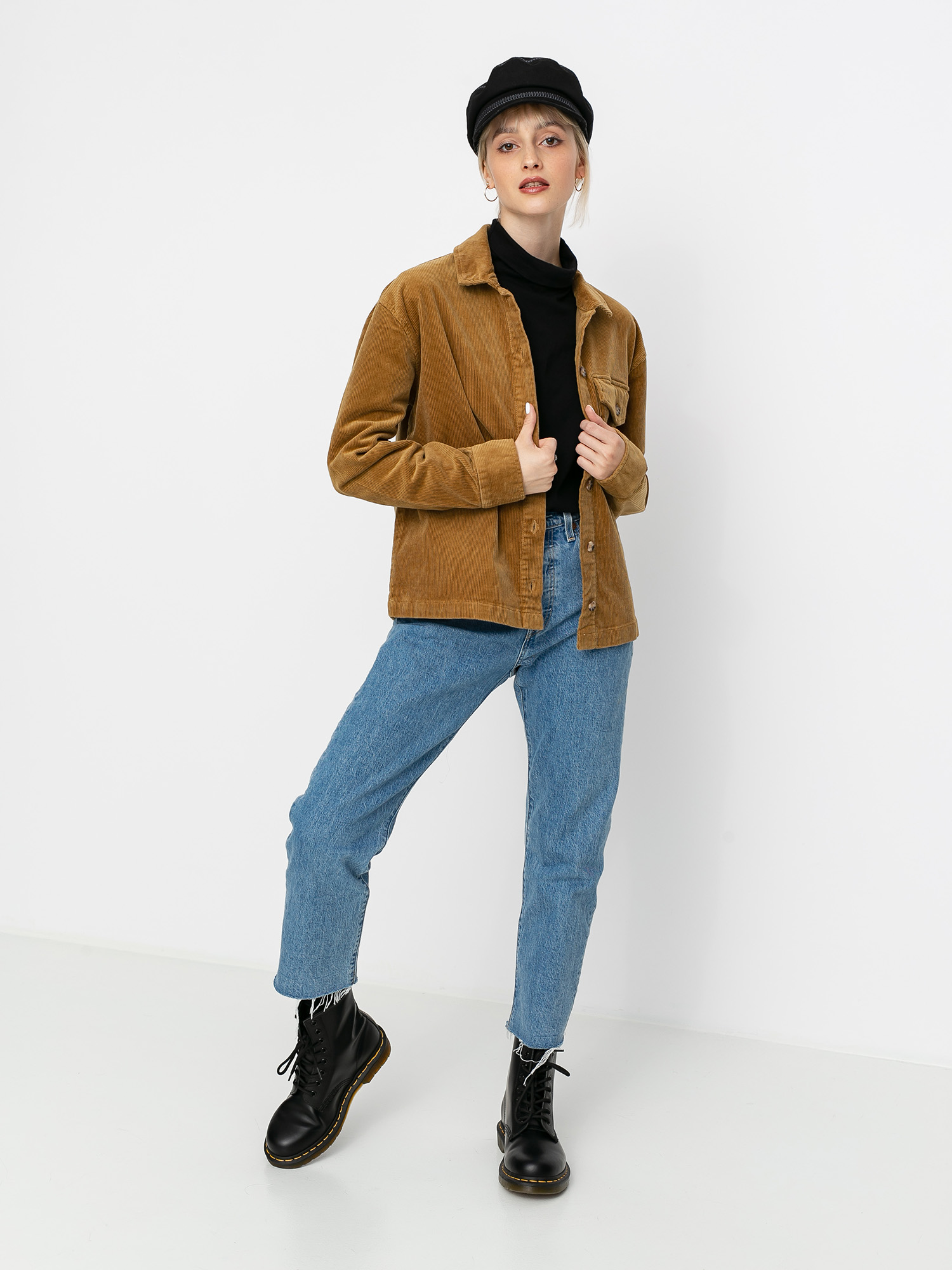 Košile Volcom Sha Lala Shacket Wmn (vintage gold)