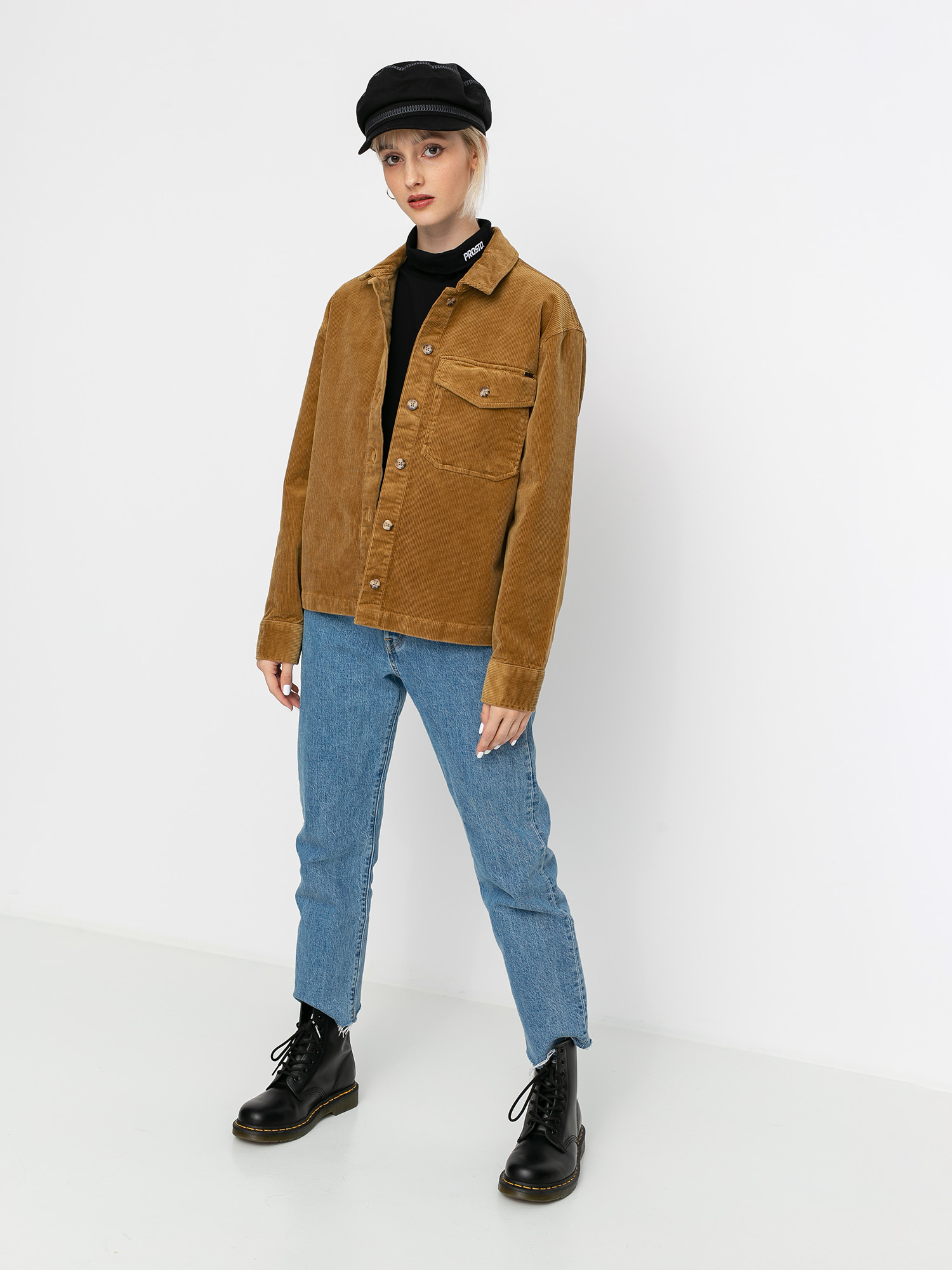 Košile Volcom Sha Lala Shacket Wmn (vintage gold)