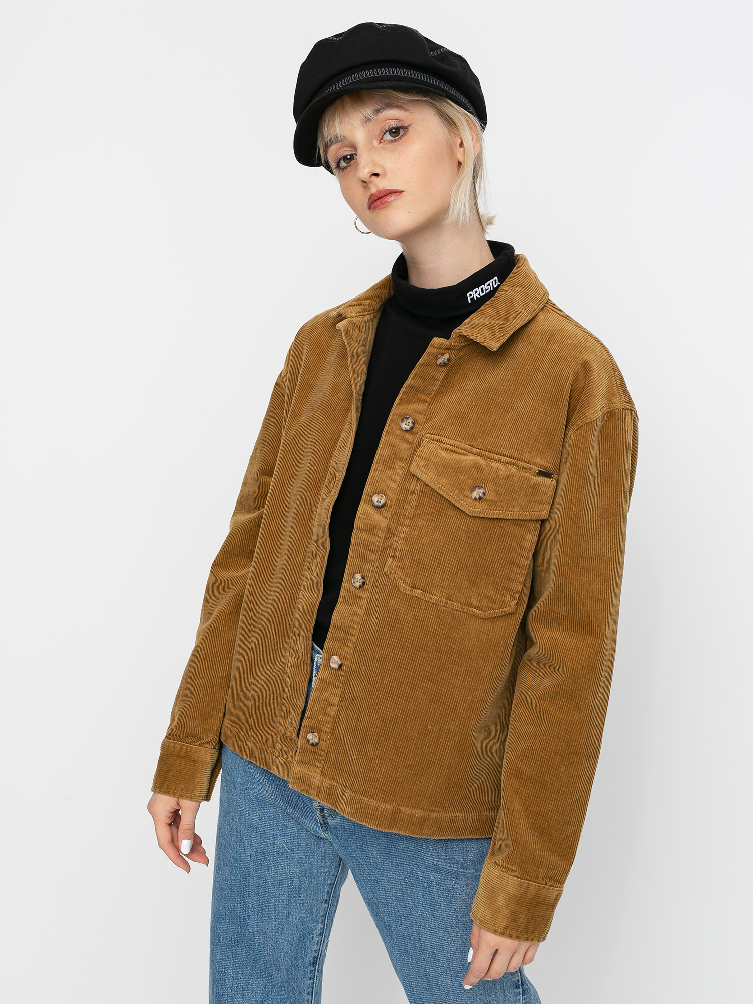 Košile Volcom Sha Lala Shacket Wmn (vintage gold)