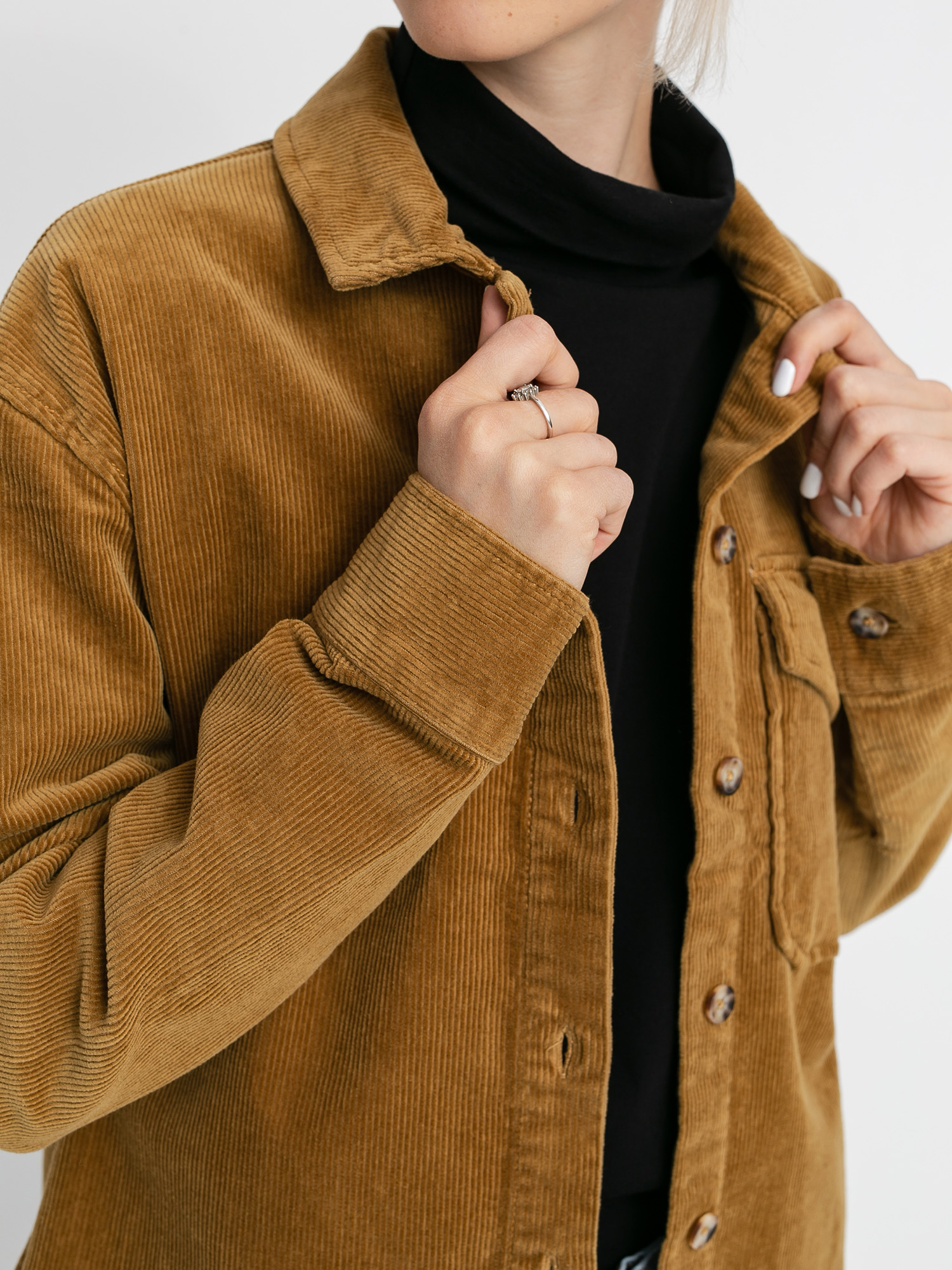 Košile Volcom Sha Lala Shacket Wmn (vintage gold)