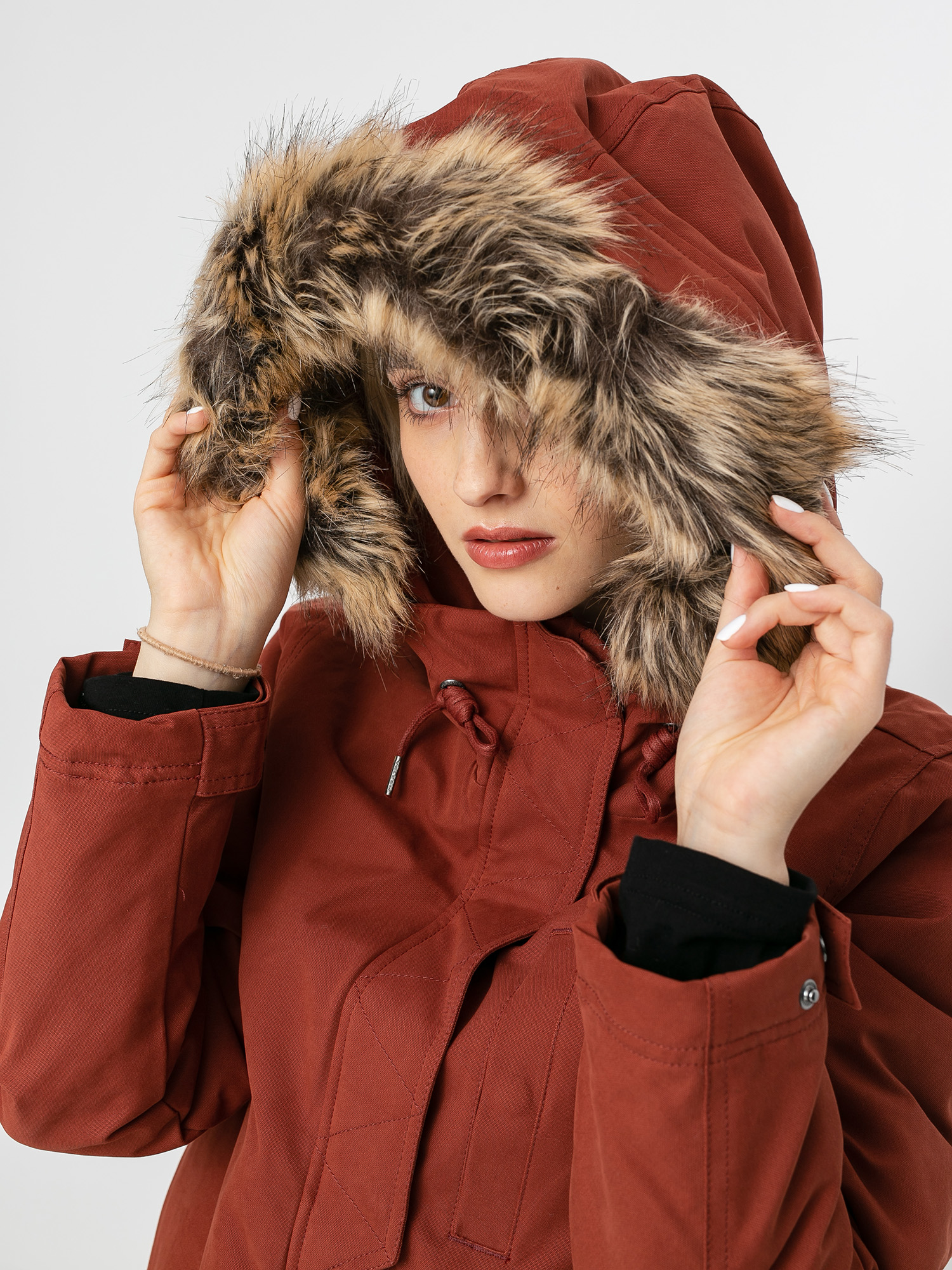 Bunda Volcom Less Is More 5K Parka Wmn (brick)