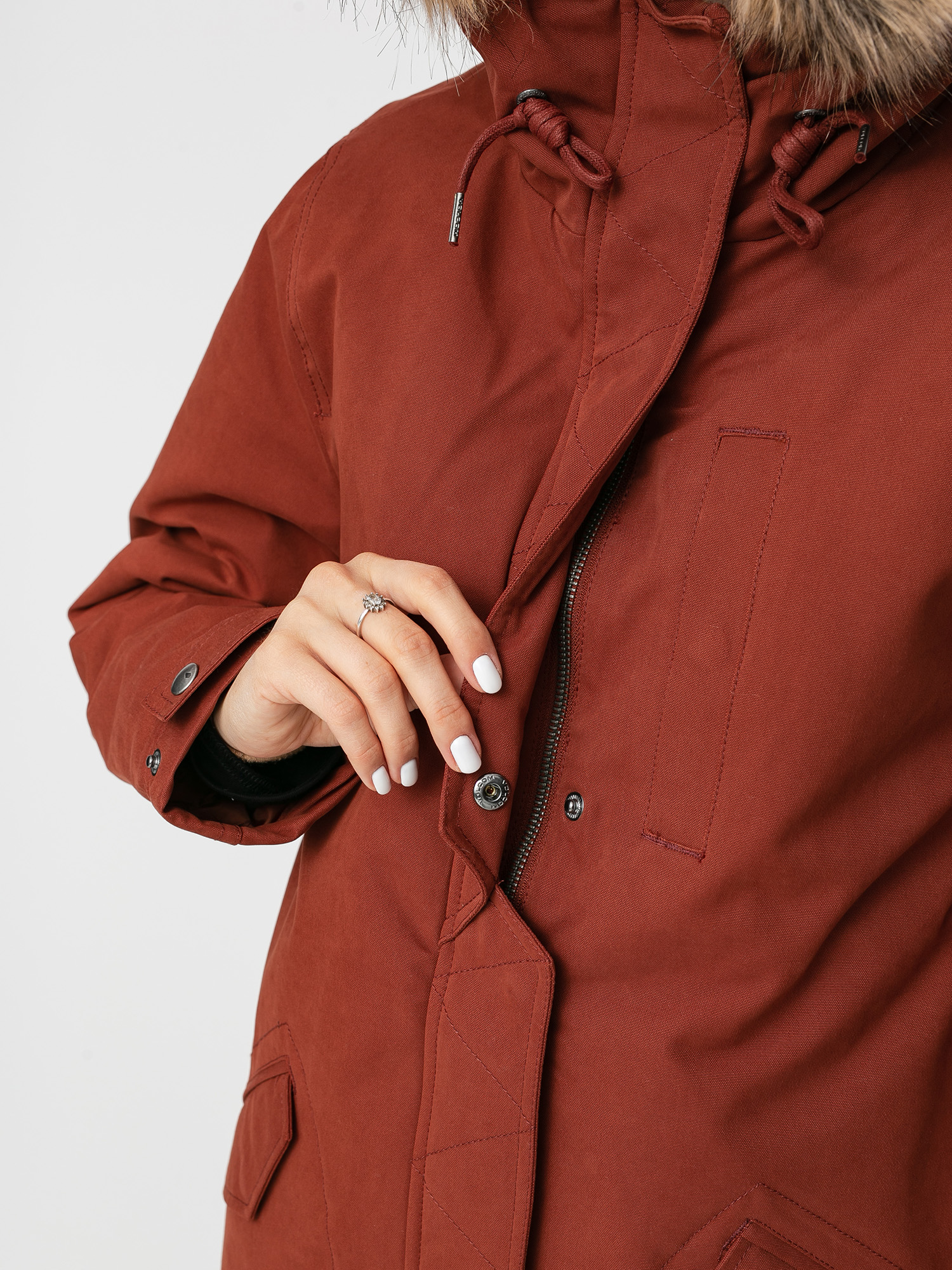 Bunda Volcom Less Is More 5K Parka Wmn (brick)