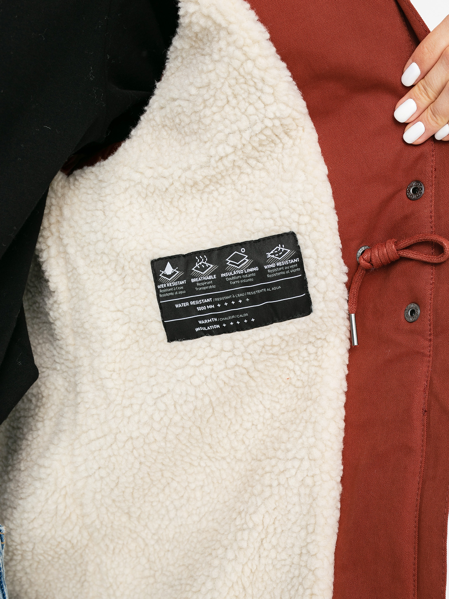 Bunda Volcom Less Is More 5K Parka Wmn (brick)