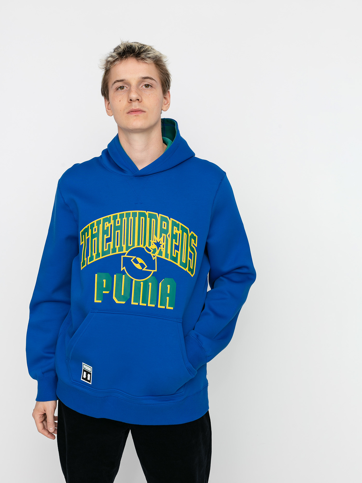 Mikina s kapucí Puma X The Hundreds Rev HD (olympian blue)