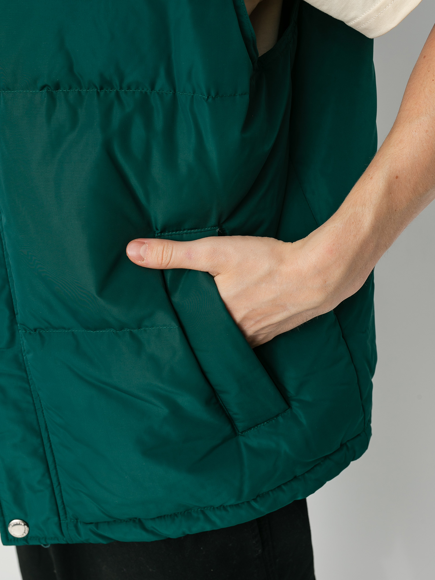 Bunda Polar Skate Kamizelka Puffer (dark green)